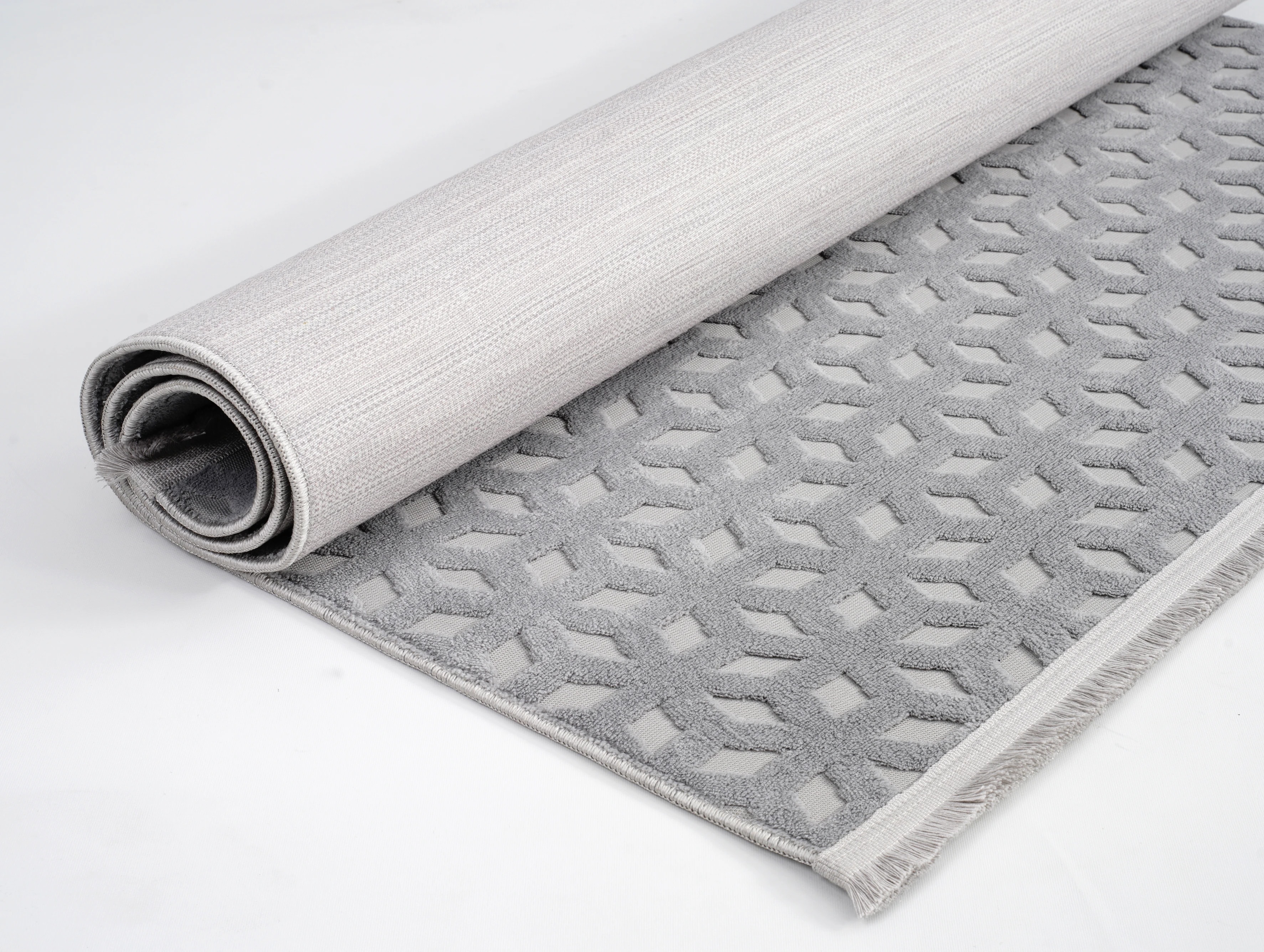 Kübik Gri Peluş Halı