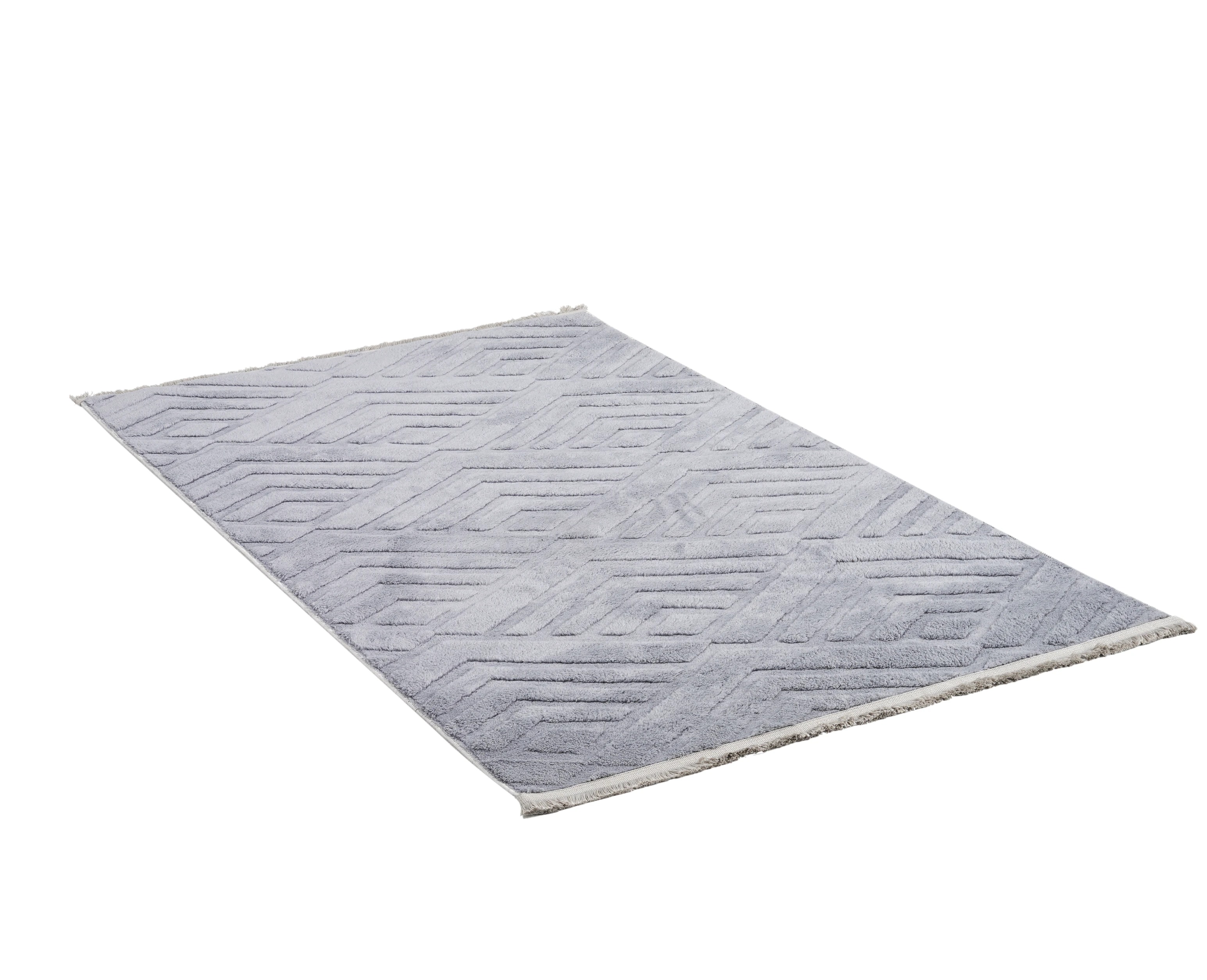 Line Gri Peluş Halı