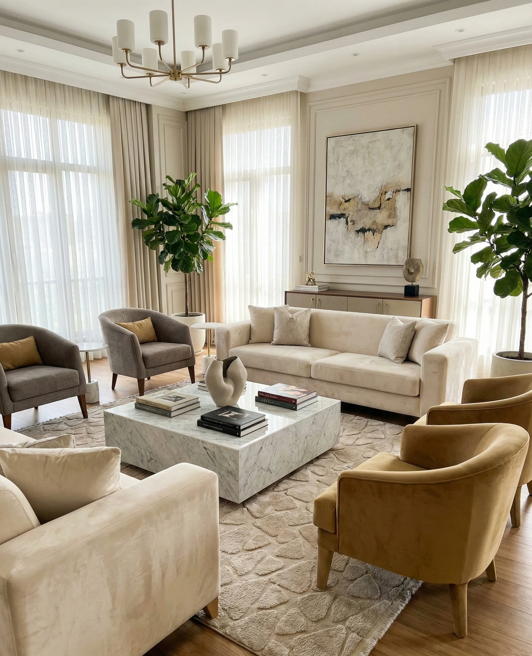 Tera Kahve Peluş Halı