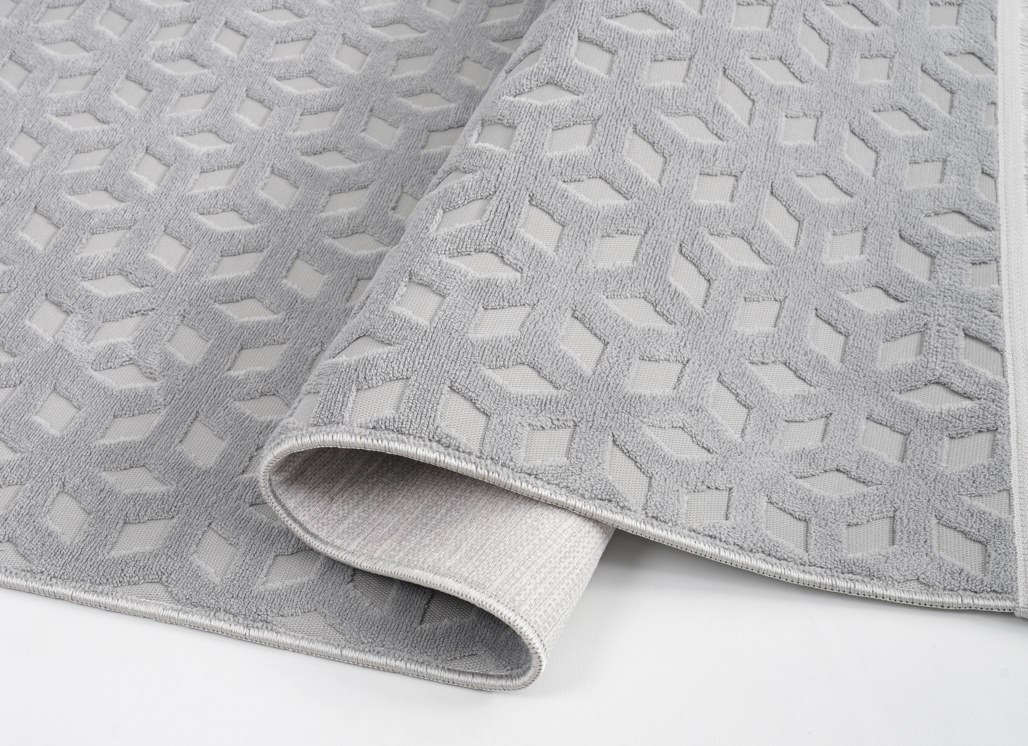 Kübik Gri Peluş Halı