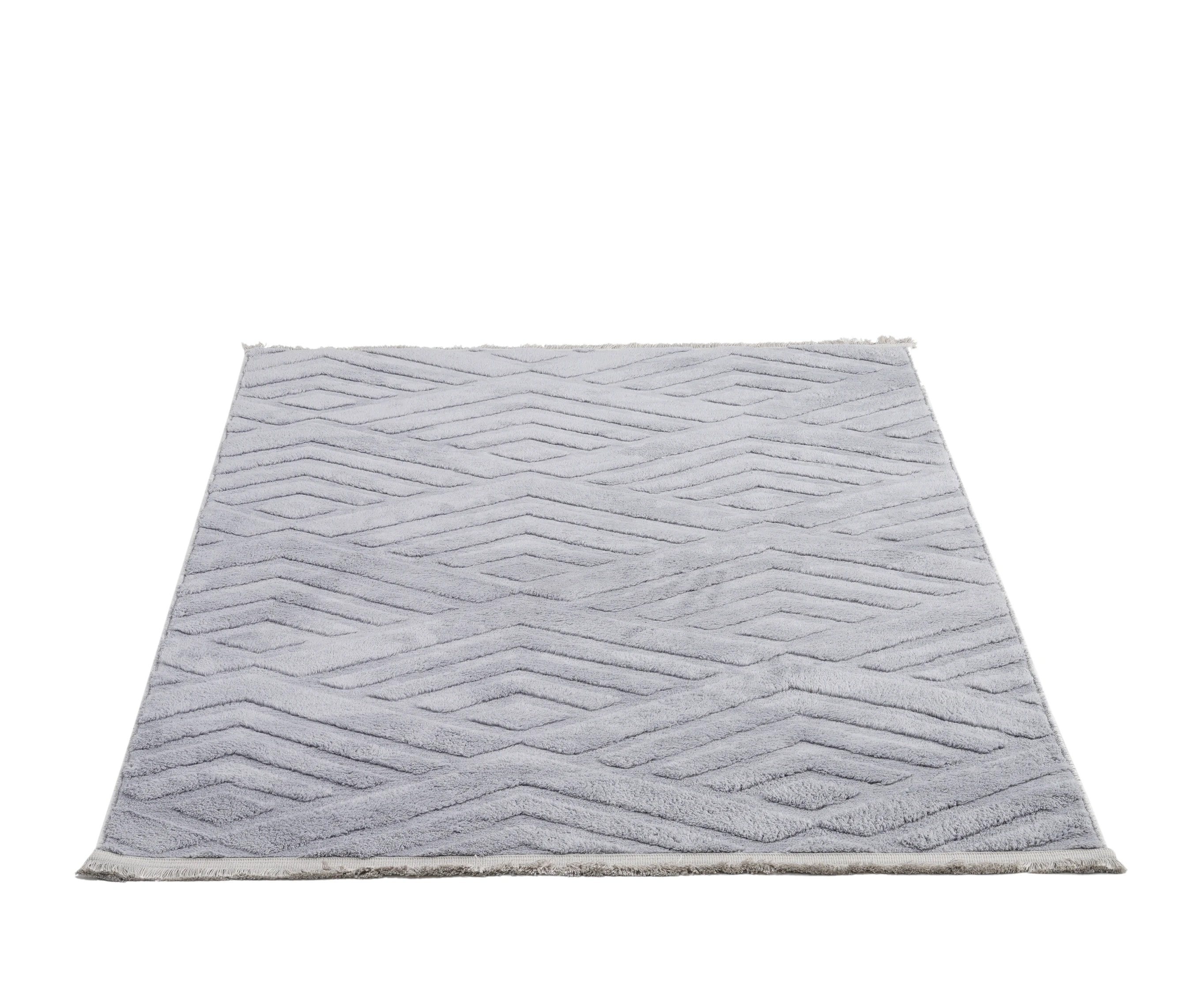Line Gri Peluş Halı