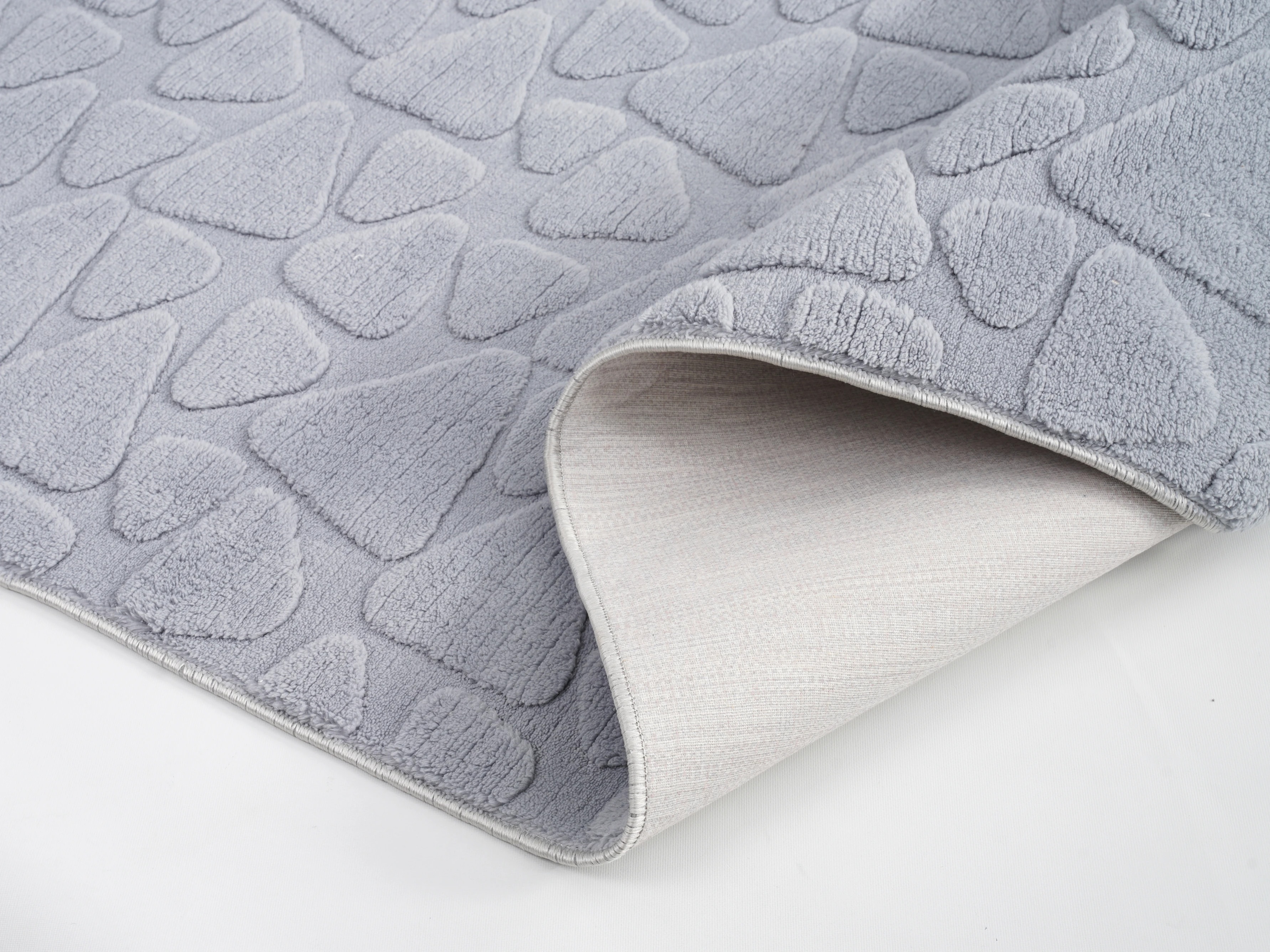 Tera Gri Peluş Halı