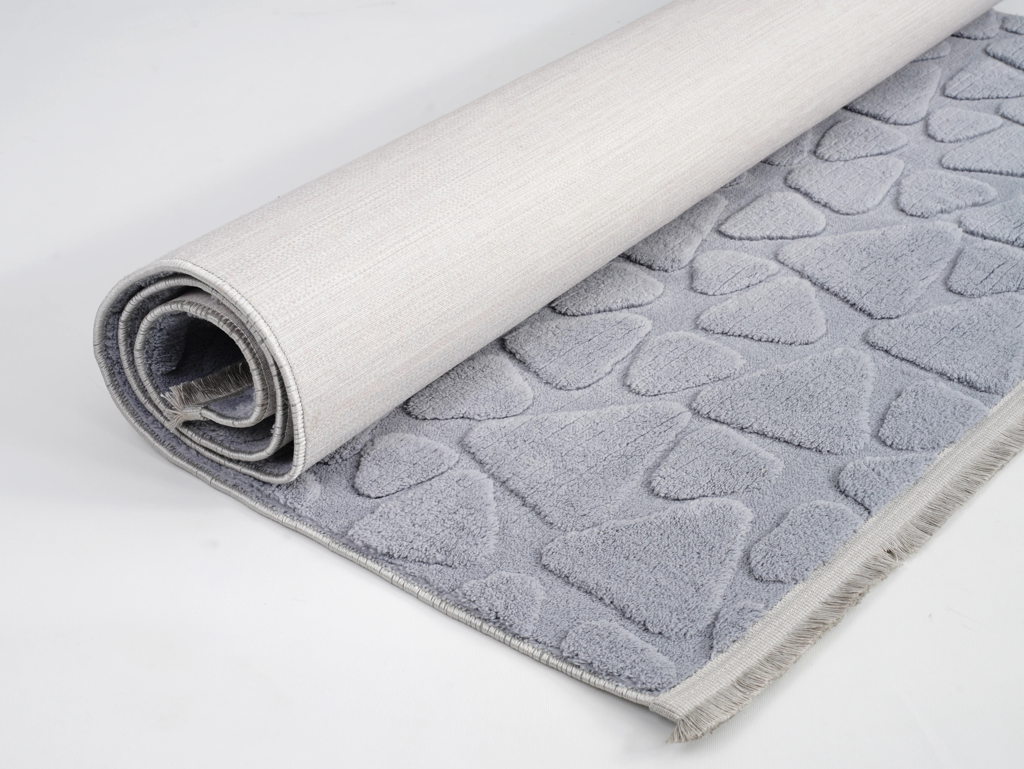 Tera Gri Peluş Halı