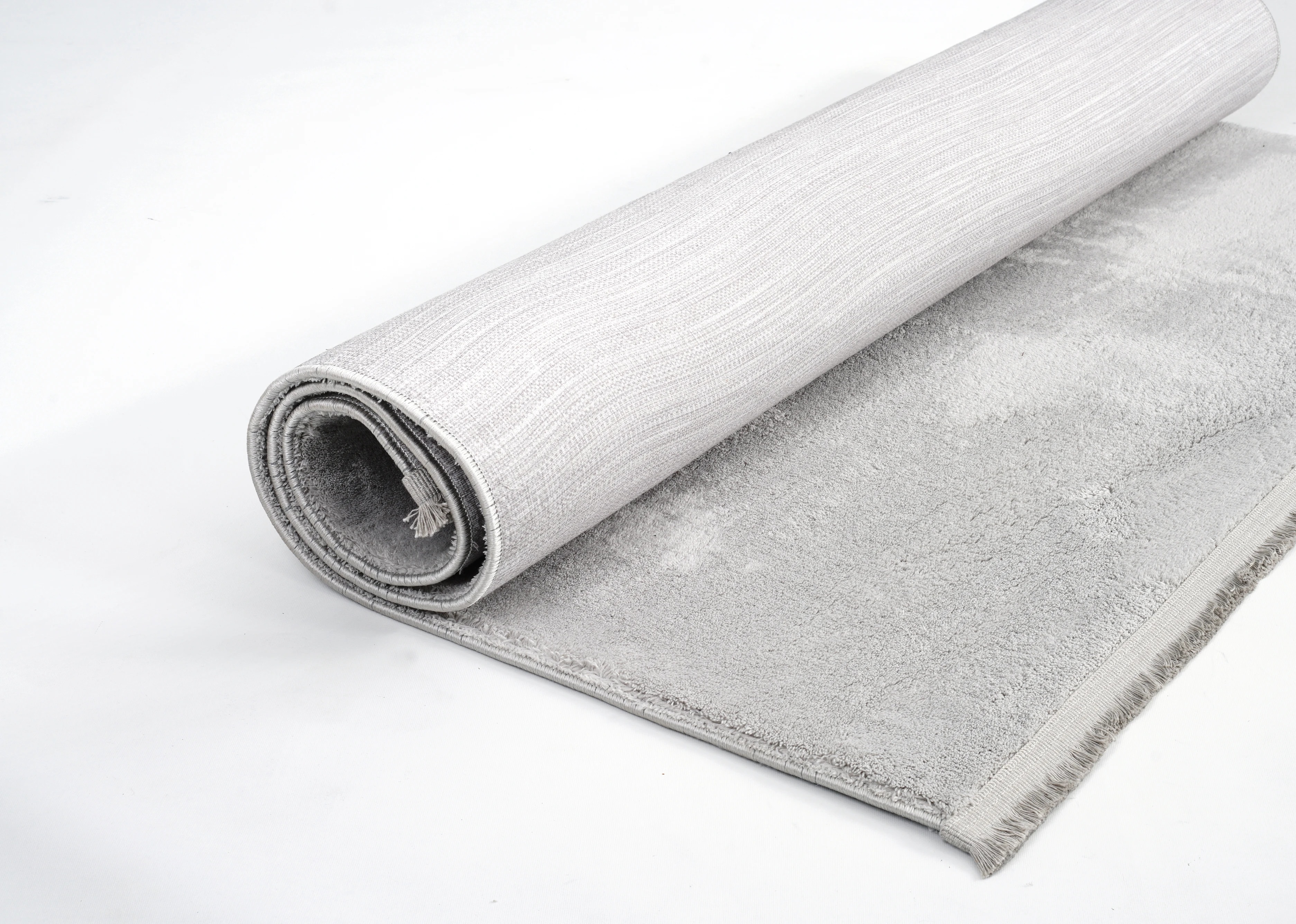 Luna Gri Peluş Halı