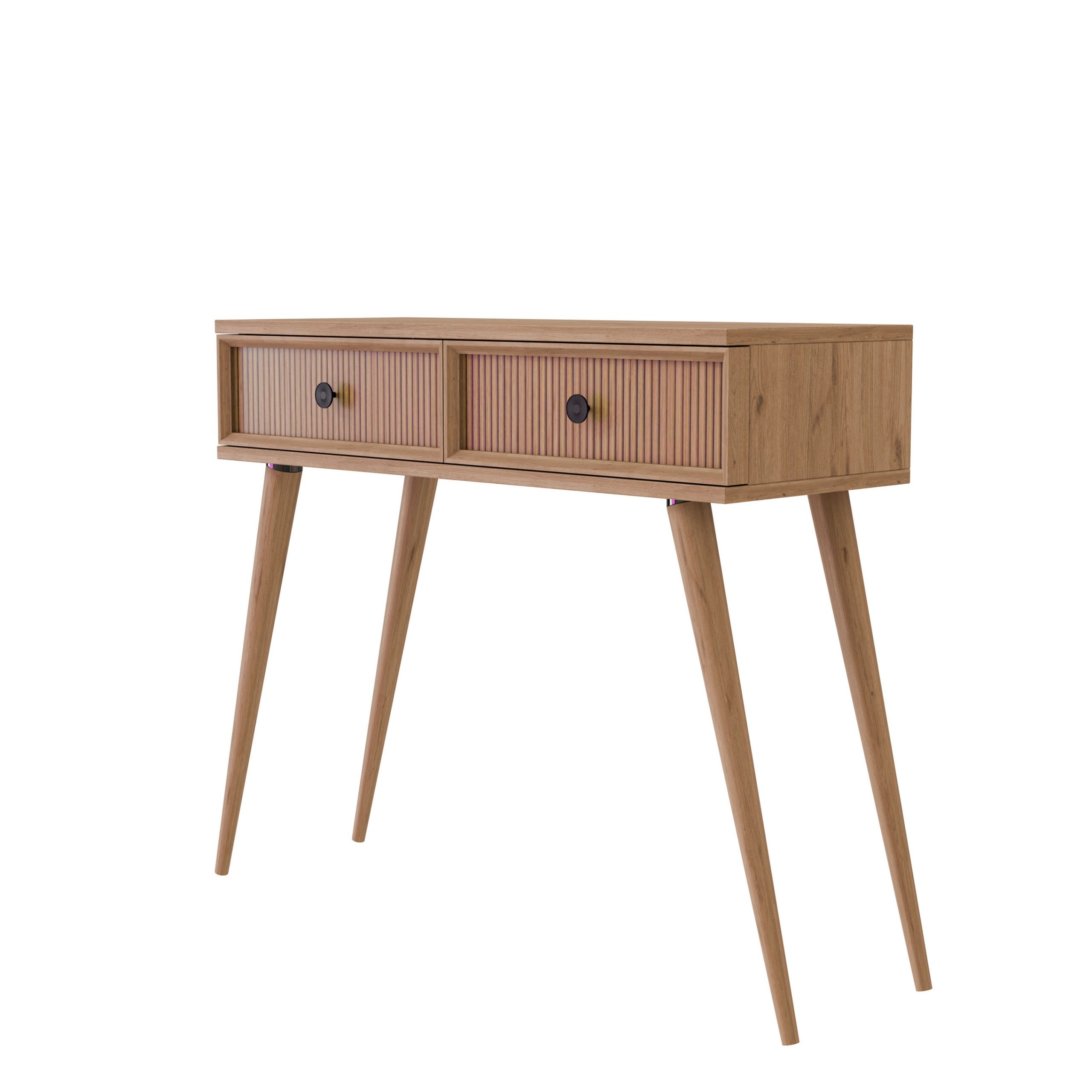 6025 LUNA (AHŞAP AYAKLI) MDF PROFİL ÇERÇEVELİ 2 ÇEKMECELİ DRESUAR SEPET-YUNUS