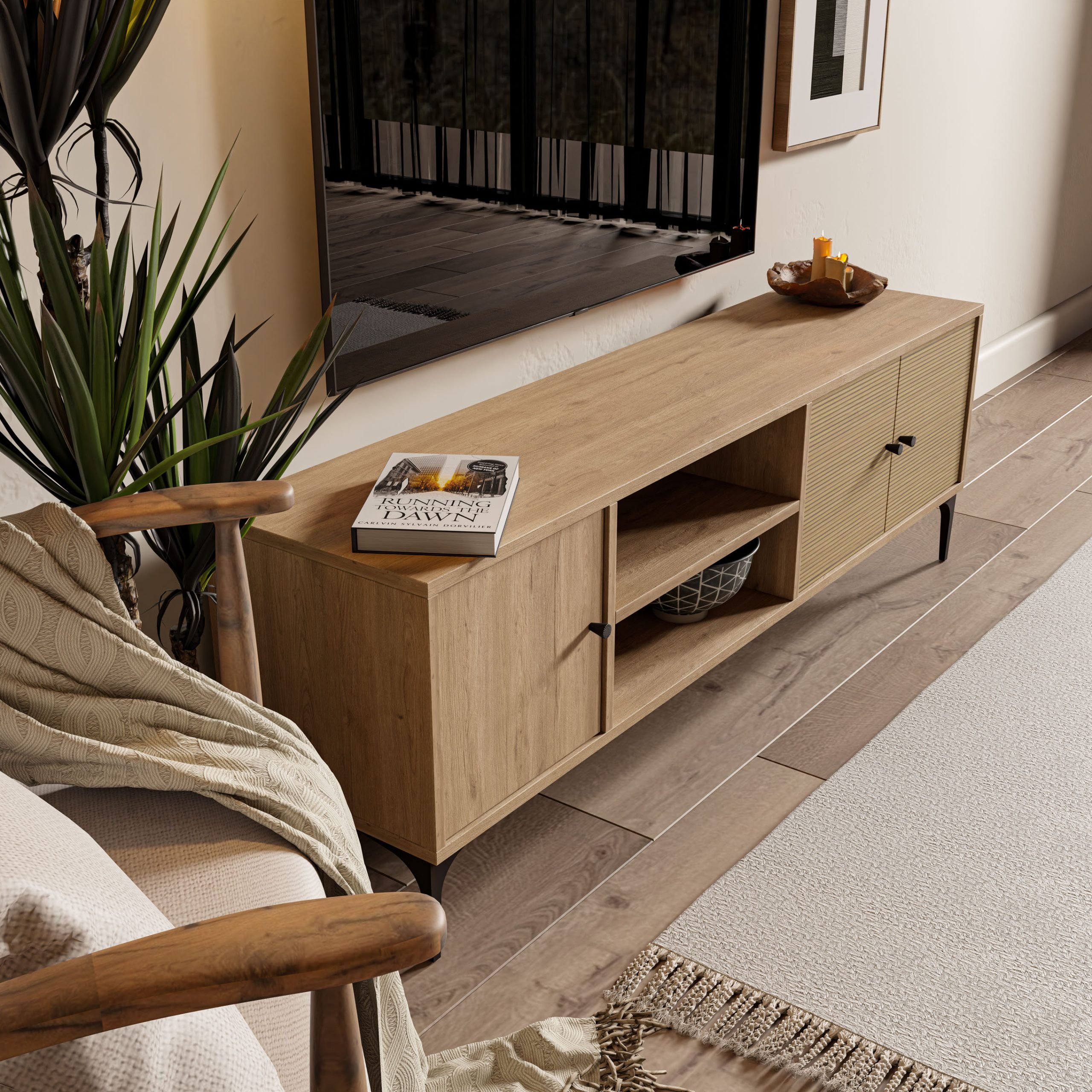 1272 Nest 150 Cm Tv Ünitesi Sepet-Yunus