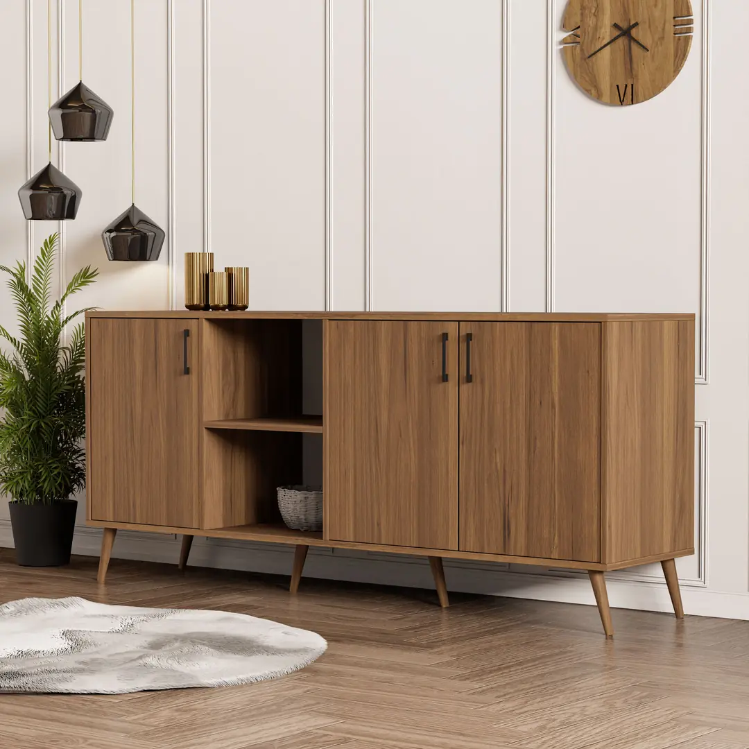 1622 Exxen 180 Cm (Ahşap Ayakli) Modern Konsol Ürgüp