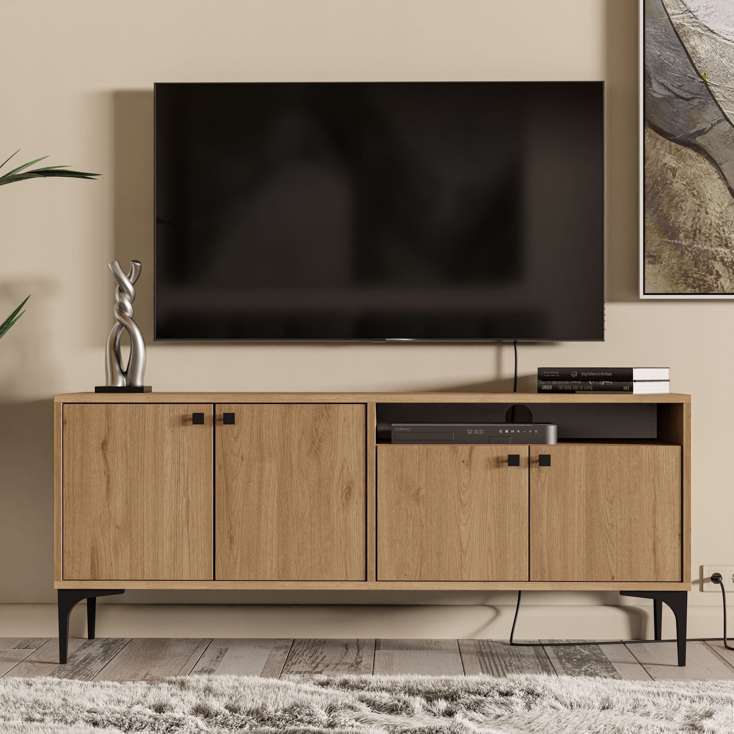 1546 Artemis 139 Cm Tv Ünitesi Sepet Rengi