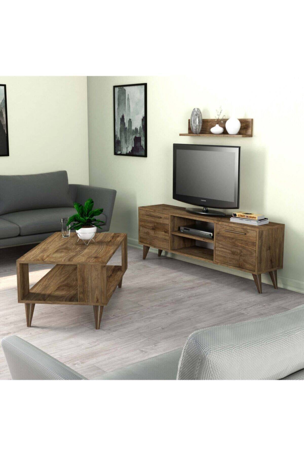 SET 1116 - 2022 Senfoni Tv Ünitesi Ve City Orta Sehpa Takımı Amalfi