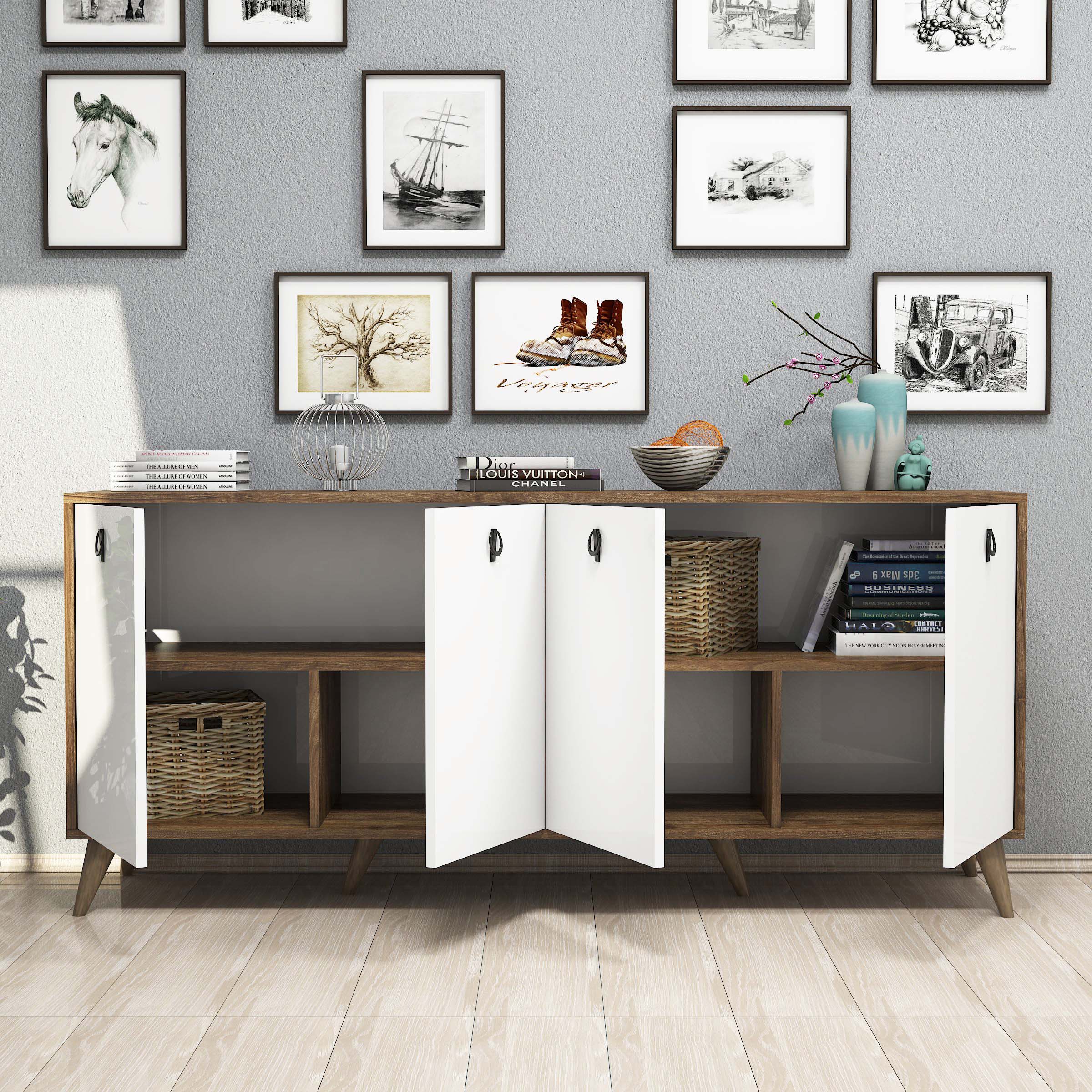 1612 Elite 180 Cm Modern Konsol Amalfi-Beyaz