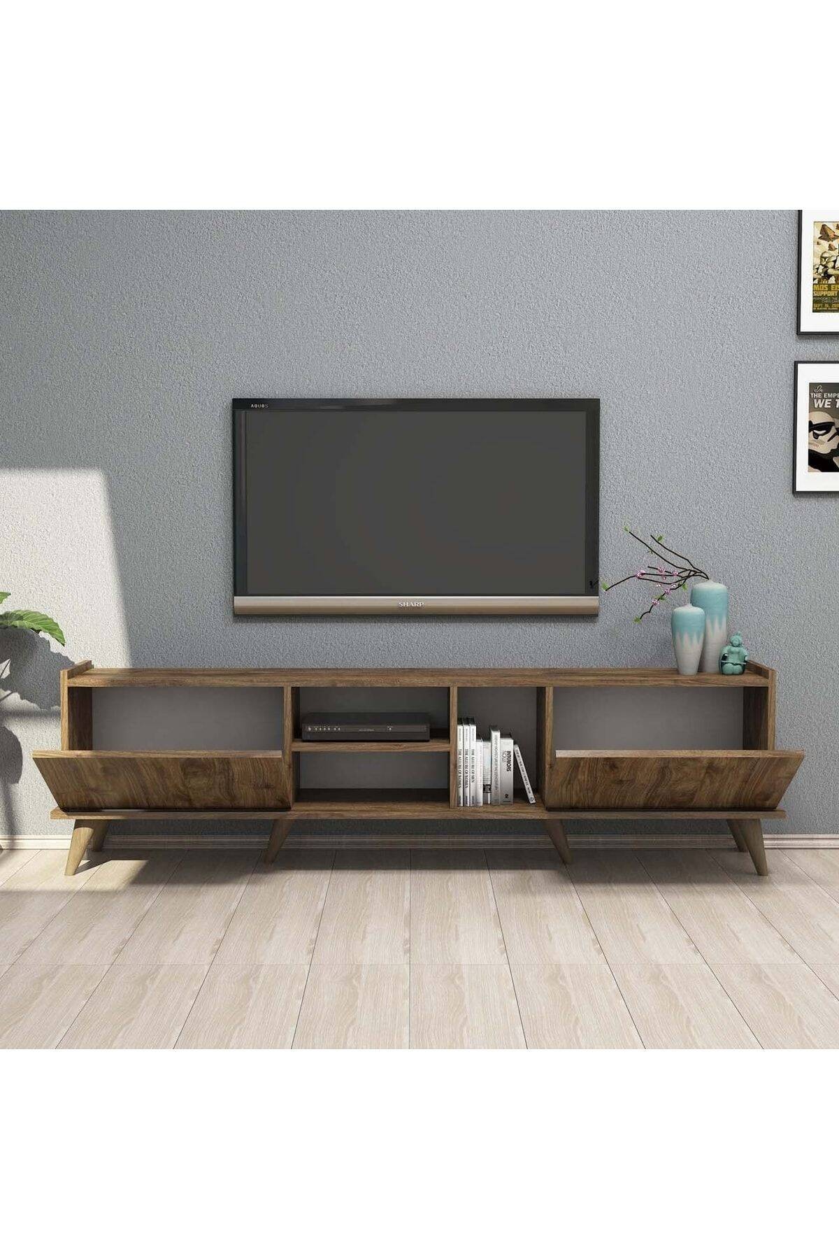 SET 1310-2022 Elegante 180 Cm Tv Ünitesi Ve City Orta Sehpa Takımı Amalfi