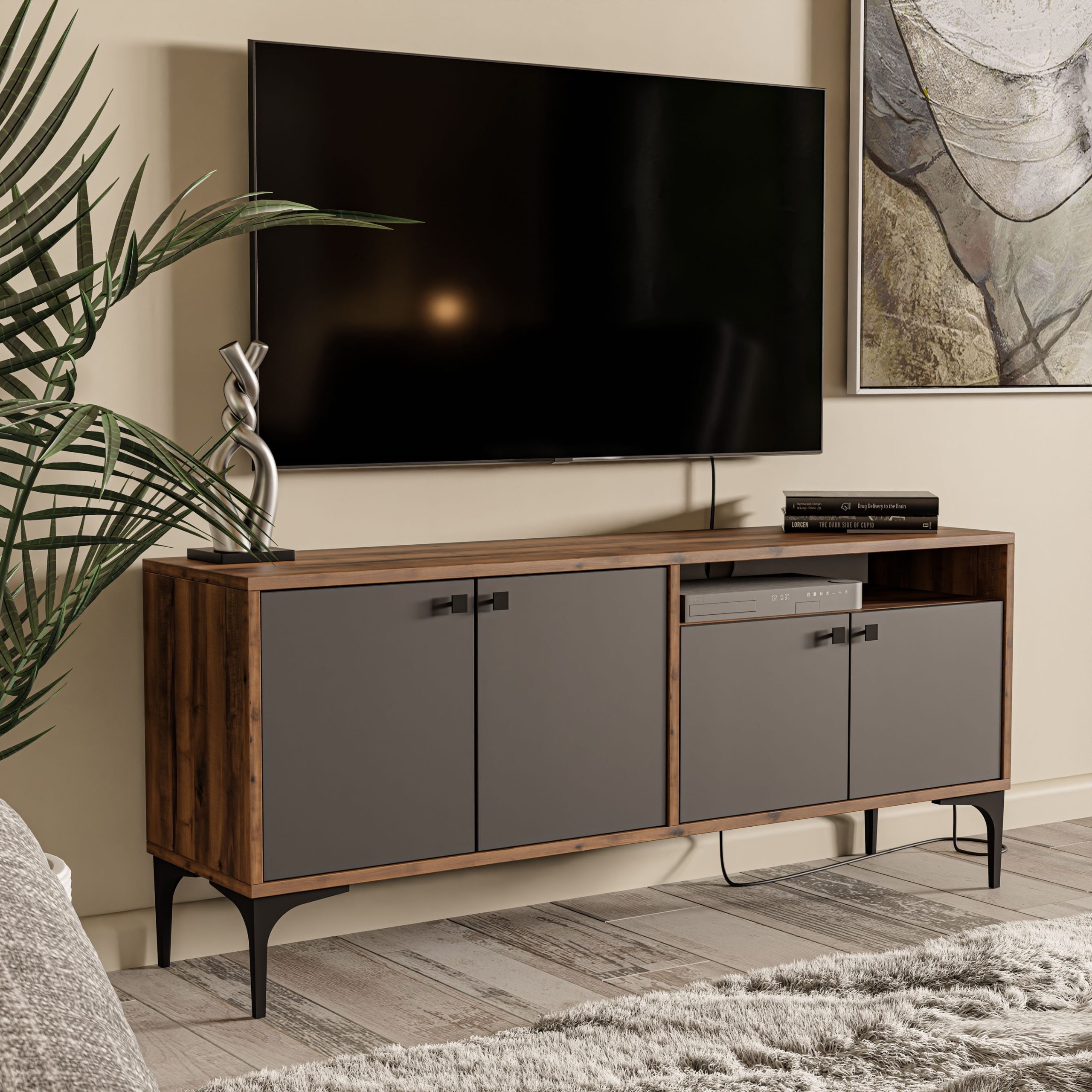 1544 Artemis 139 cm Tv Ünitesi Hat-Antrasit