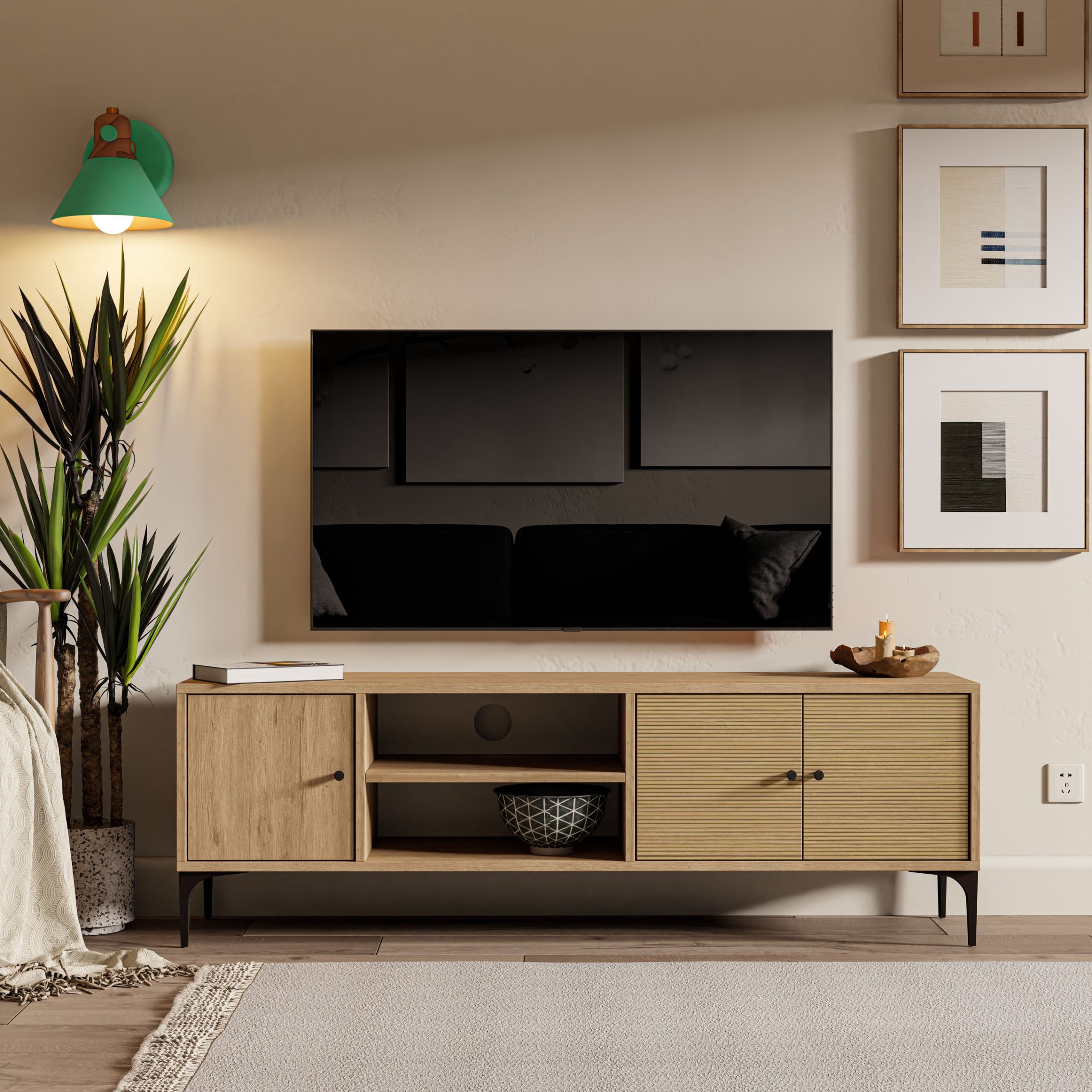1272 Nest 150 Cm Tv Ünitesi Sepet-Yunus