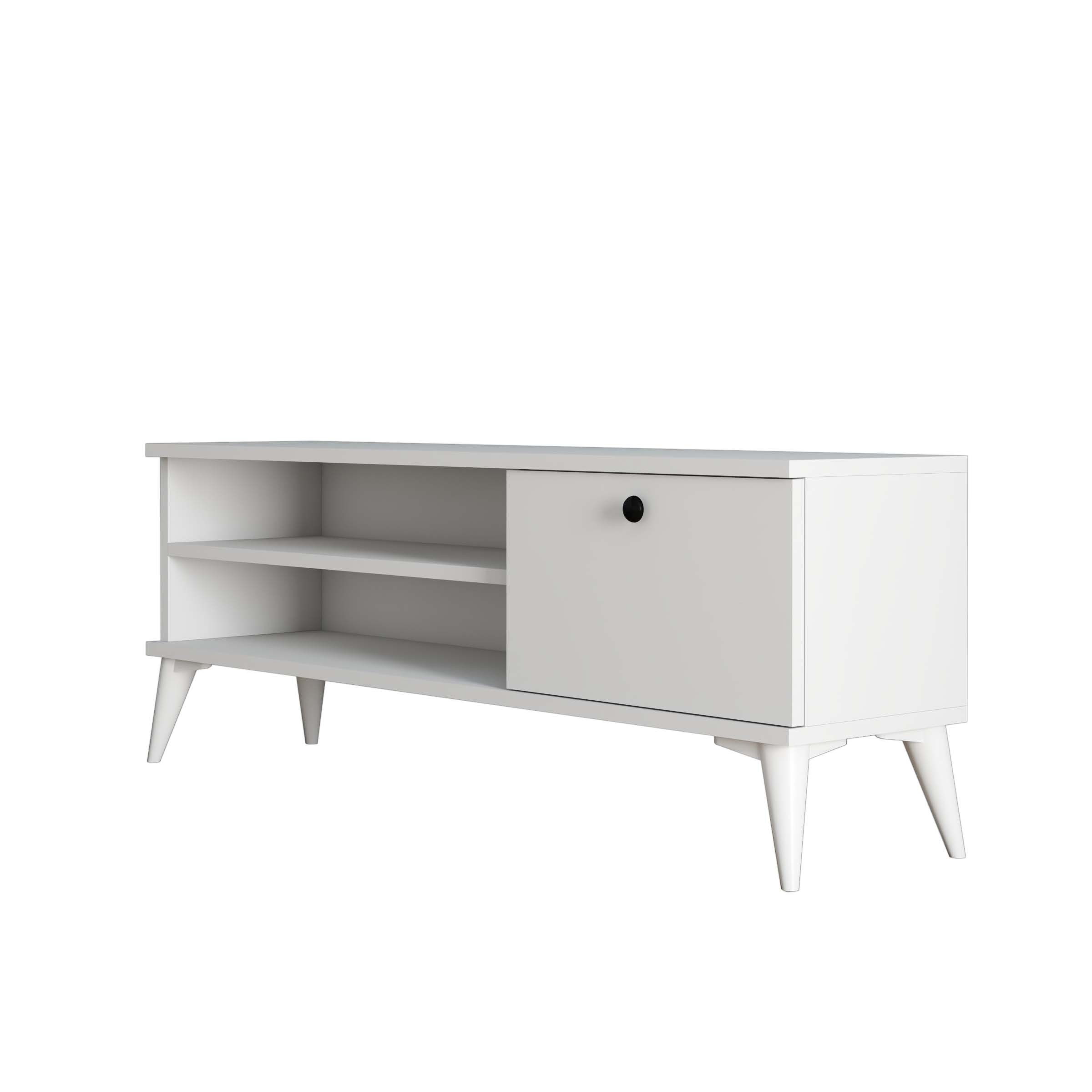 1564 Retro Tv Ünitesi 120 Cm Beyaz