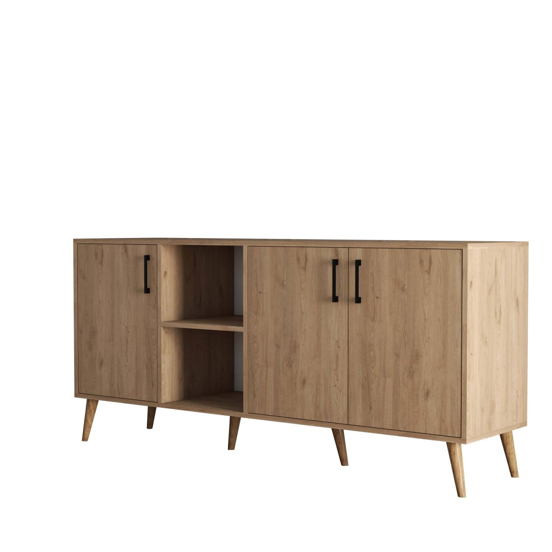 1626 Exxen 180 Cm (AHŞAP AYAKLİ) Modern Konsol Sepet