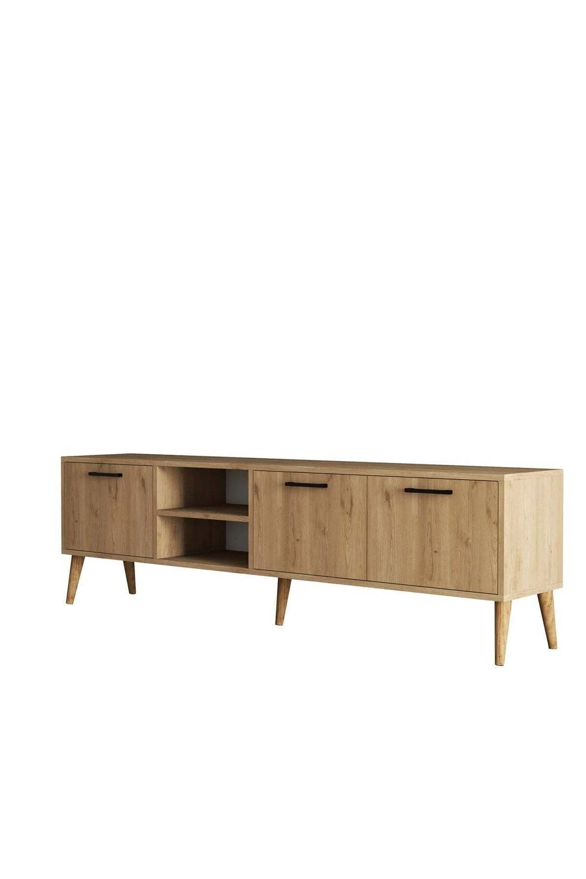 1587 Exxen 180 Cm (Ahşap Ayaklı) Tv Ünitesi Sepet Rengi