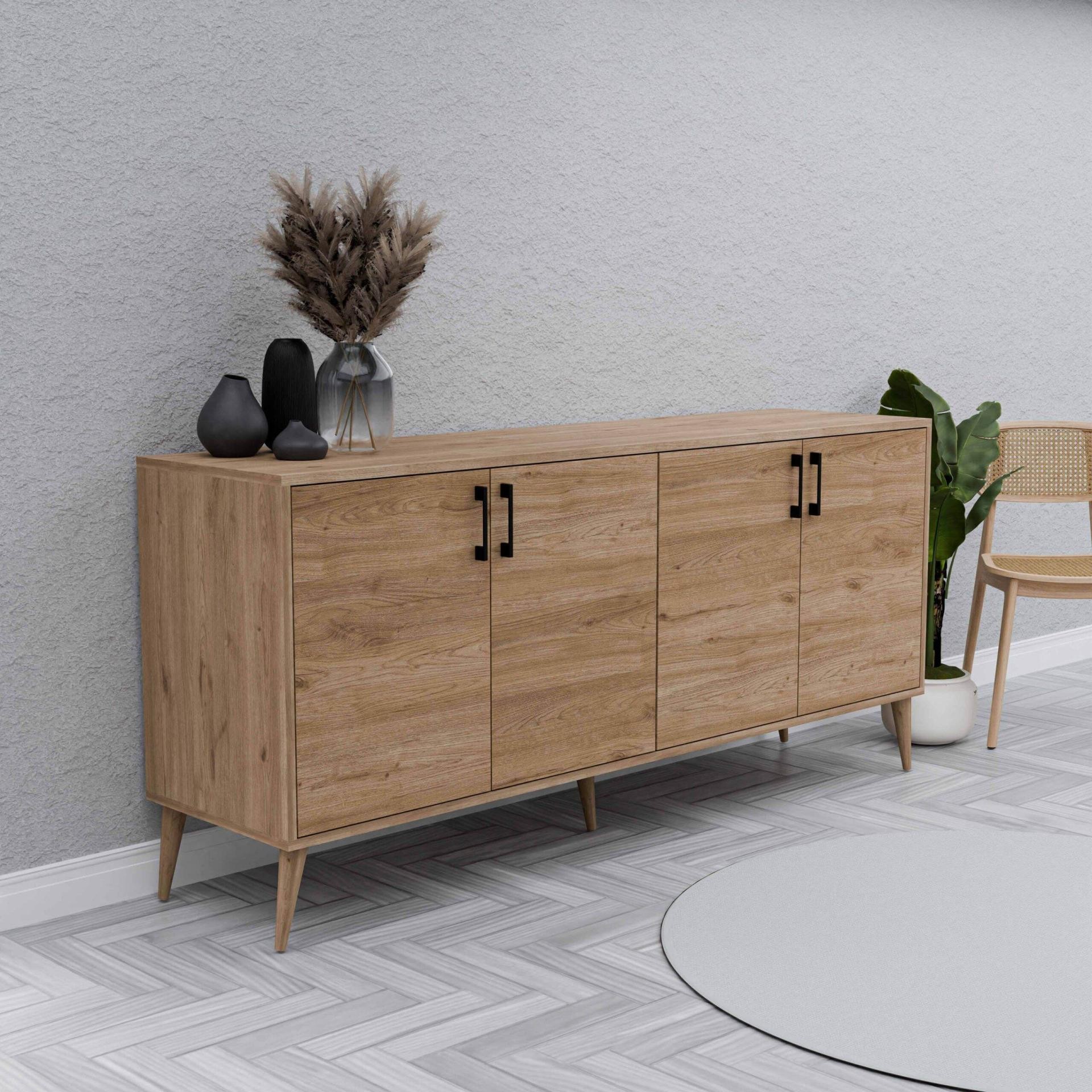 1674 Hera 180 Cm (AHŞAP AYAKLI) Modern Konsol Sepet