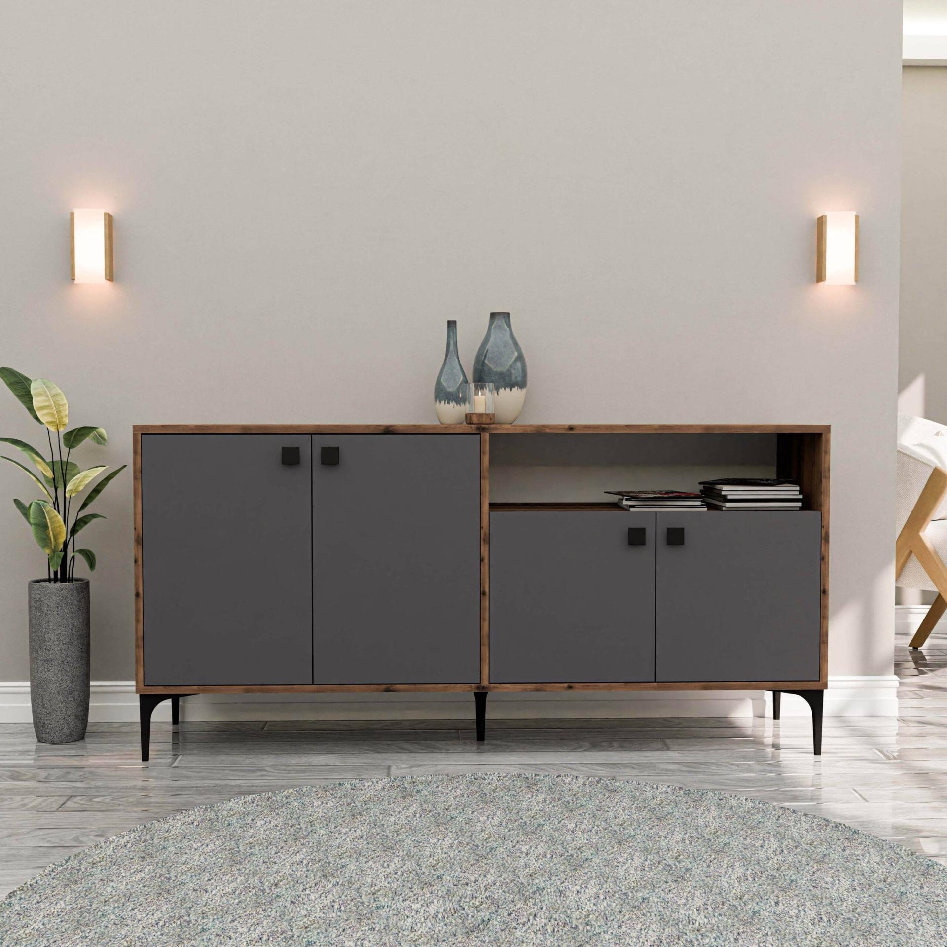 1644 ARTEMIS 160 LIK MODERN KONSOL HAT-ANTRASİT