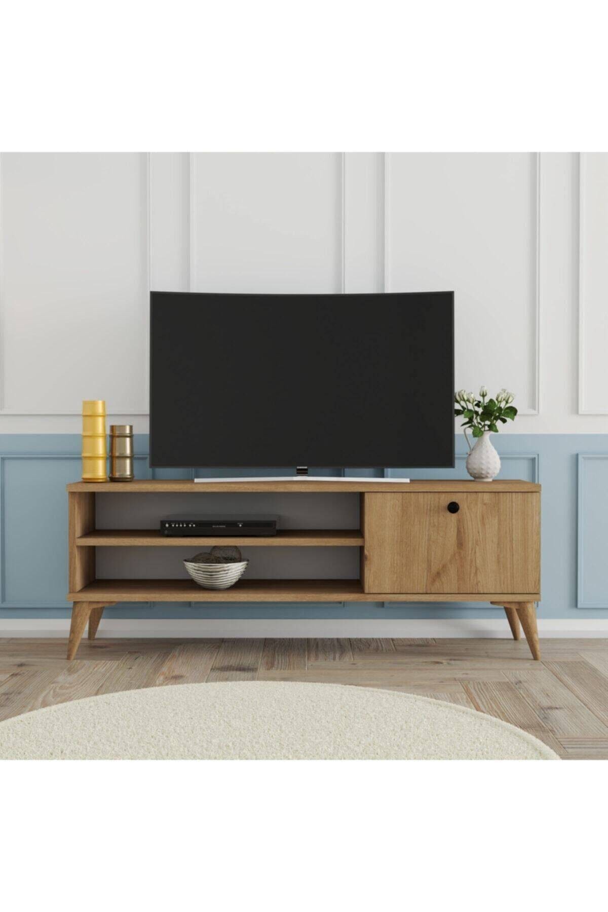 1562 Retro Tv Ünitesi 120 Cm Sepet Rengi