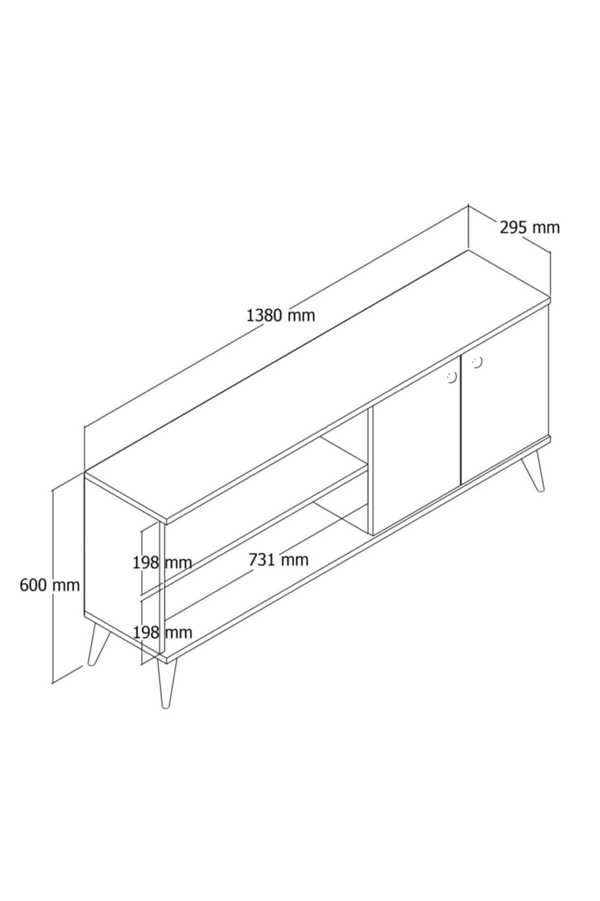 1570 EVEREST 138 CM TV ÜNİTESİ AMALFİ