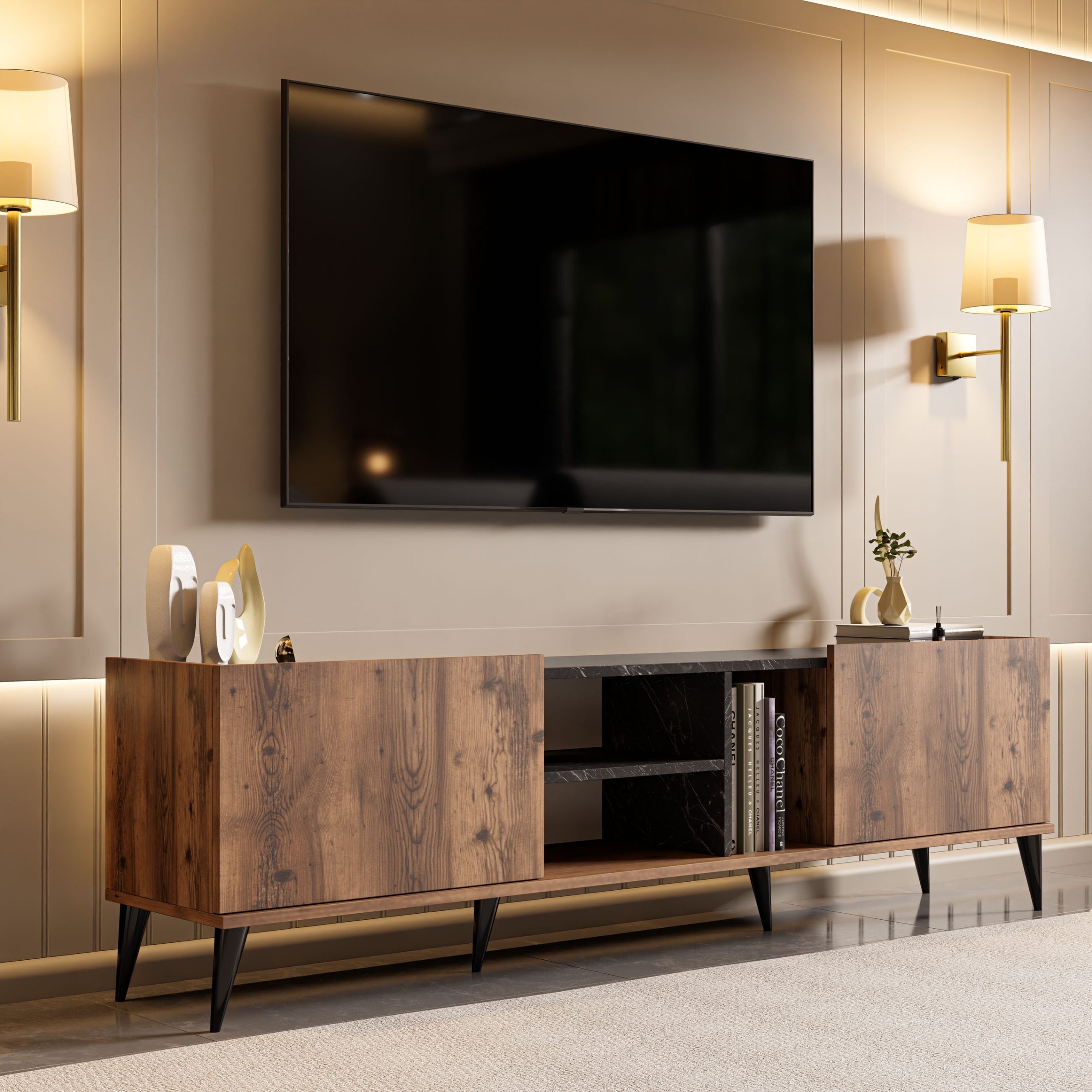1330 ELEGANTE 180 CM TV ÜNİTESİ LİDYA BENDİR HGS.