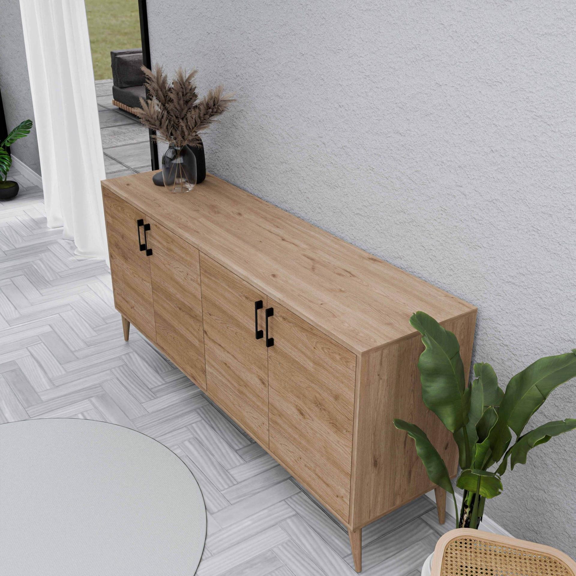 1674 Hera 180 Cm (AHŞAP AYAKLI) Modern Konsol Sepet