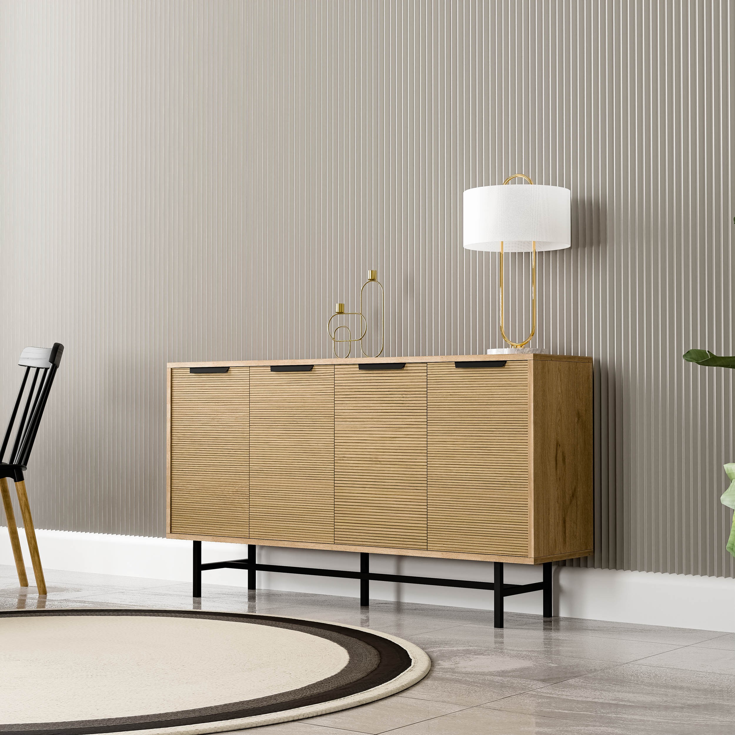 4612 BLANCO 145 CM (METAL AYAKLI) KONSOL SEPET-YUNUS