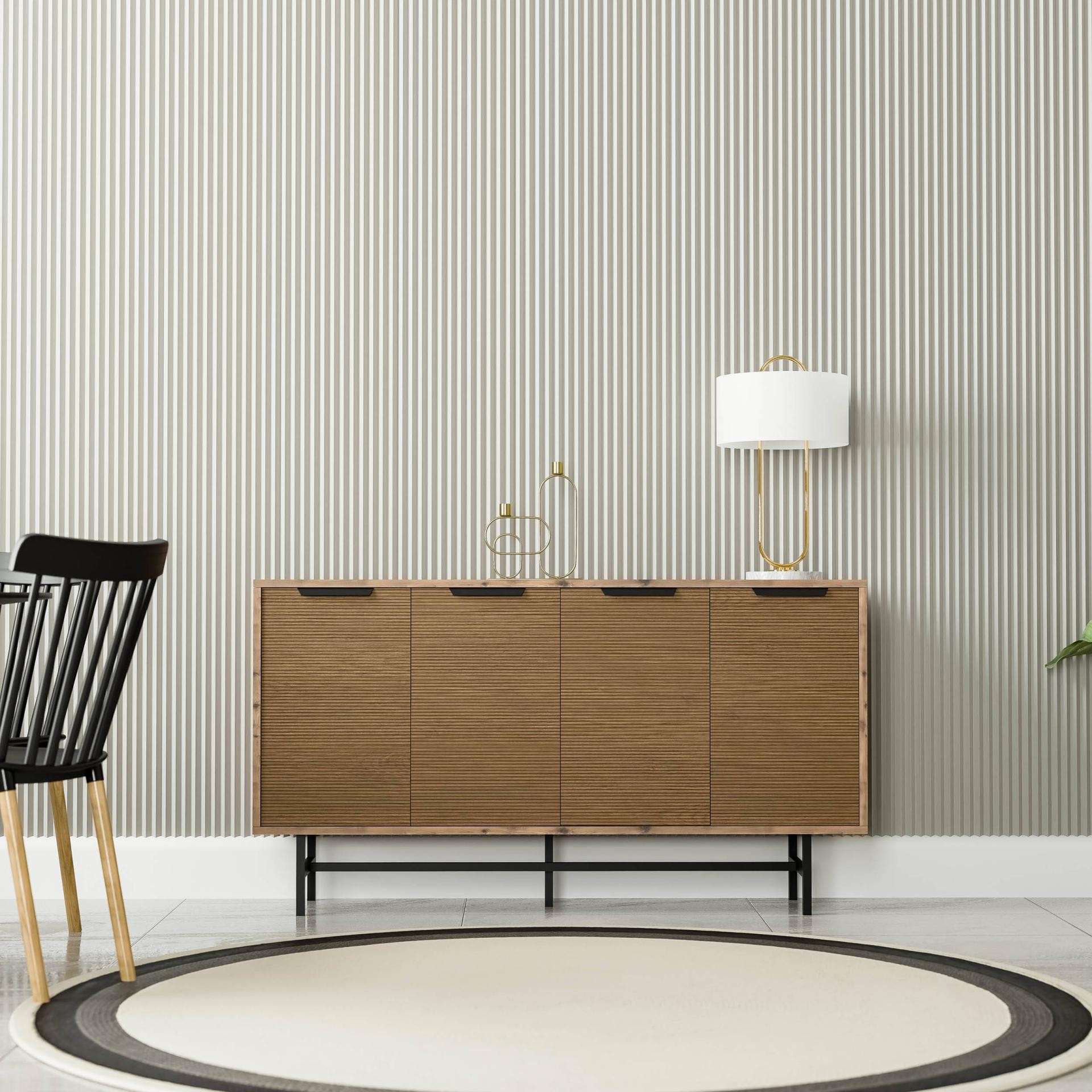 4614 BLANCO 145 CM (METAL AYAKLI) MODERN KONSOL HAT KAPLAN
