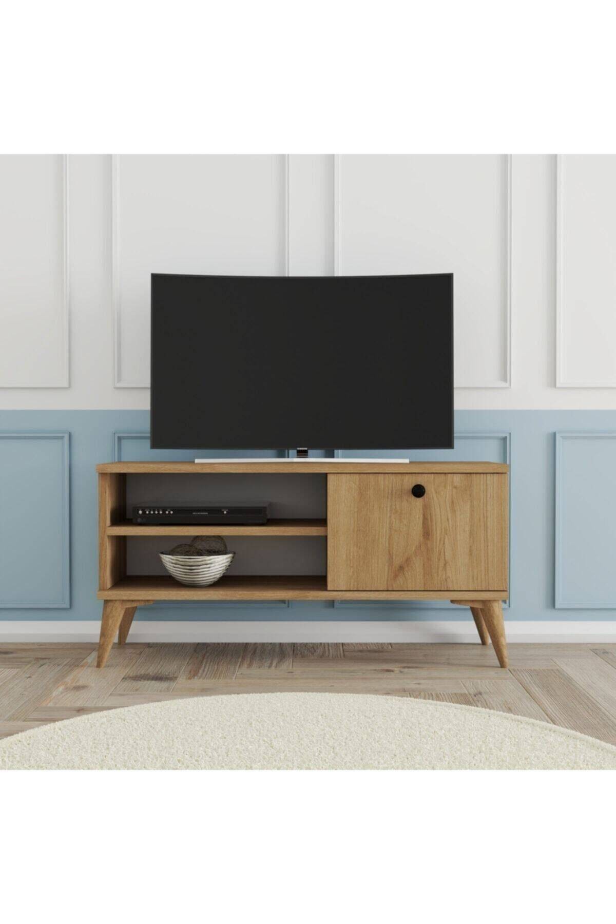 1552 Retro Tv Ünitesi 90 Cm Sepet Renk