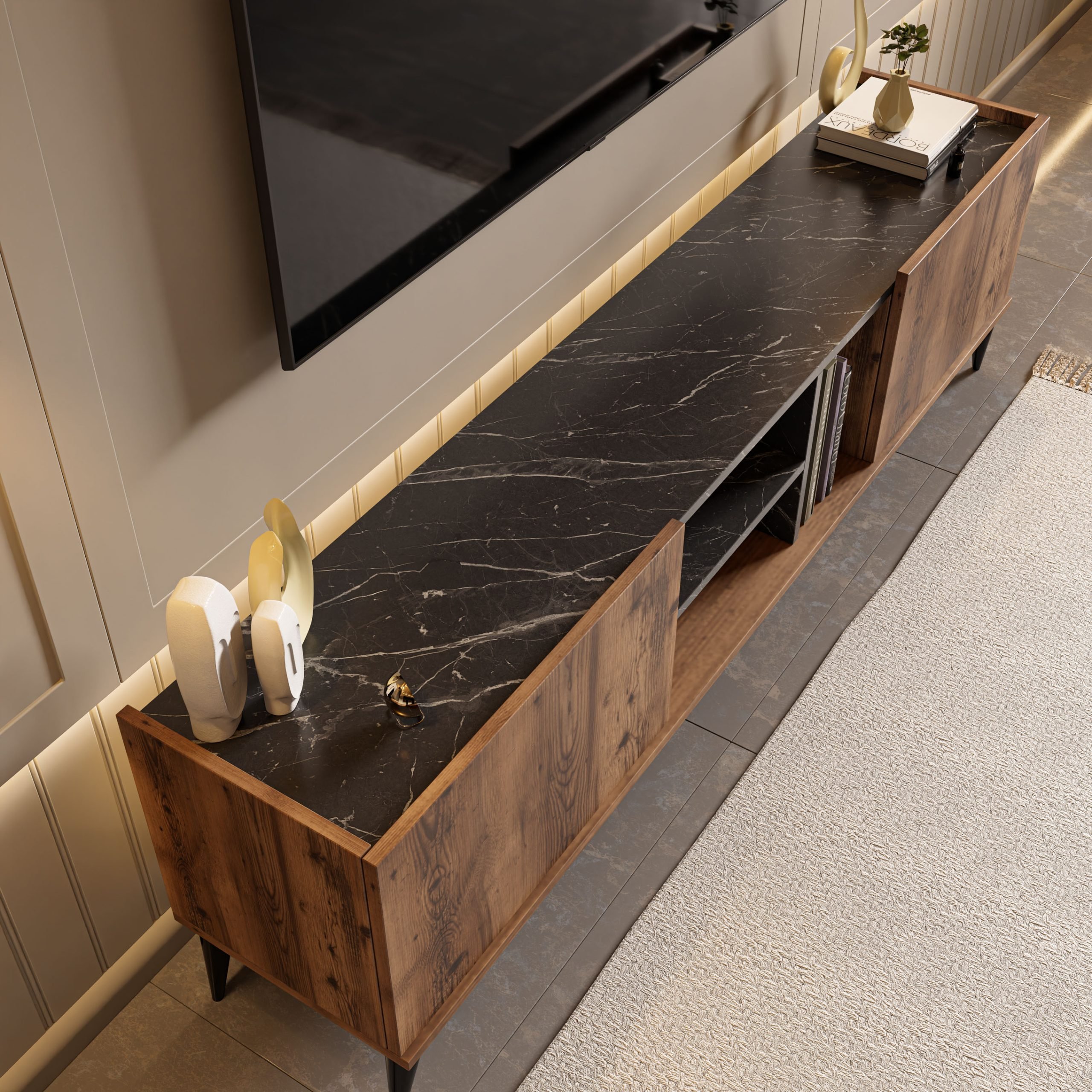 1330 ELEGANTE 180 CM TV ÜNİTESİ LİDYA BENDİR HGS.