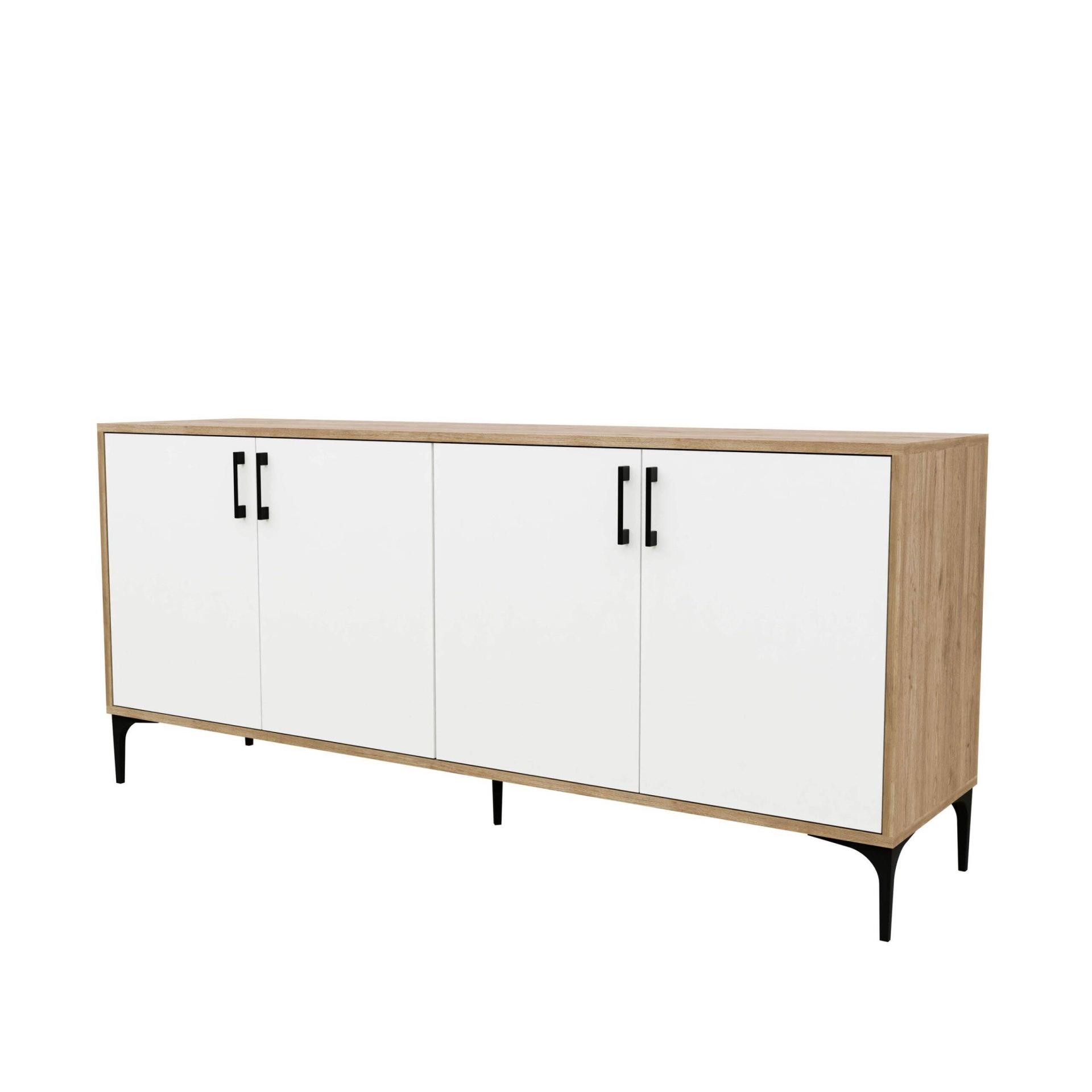 1666 Ares Modern Konsol 180 Cm Sepet - Beyaz