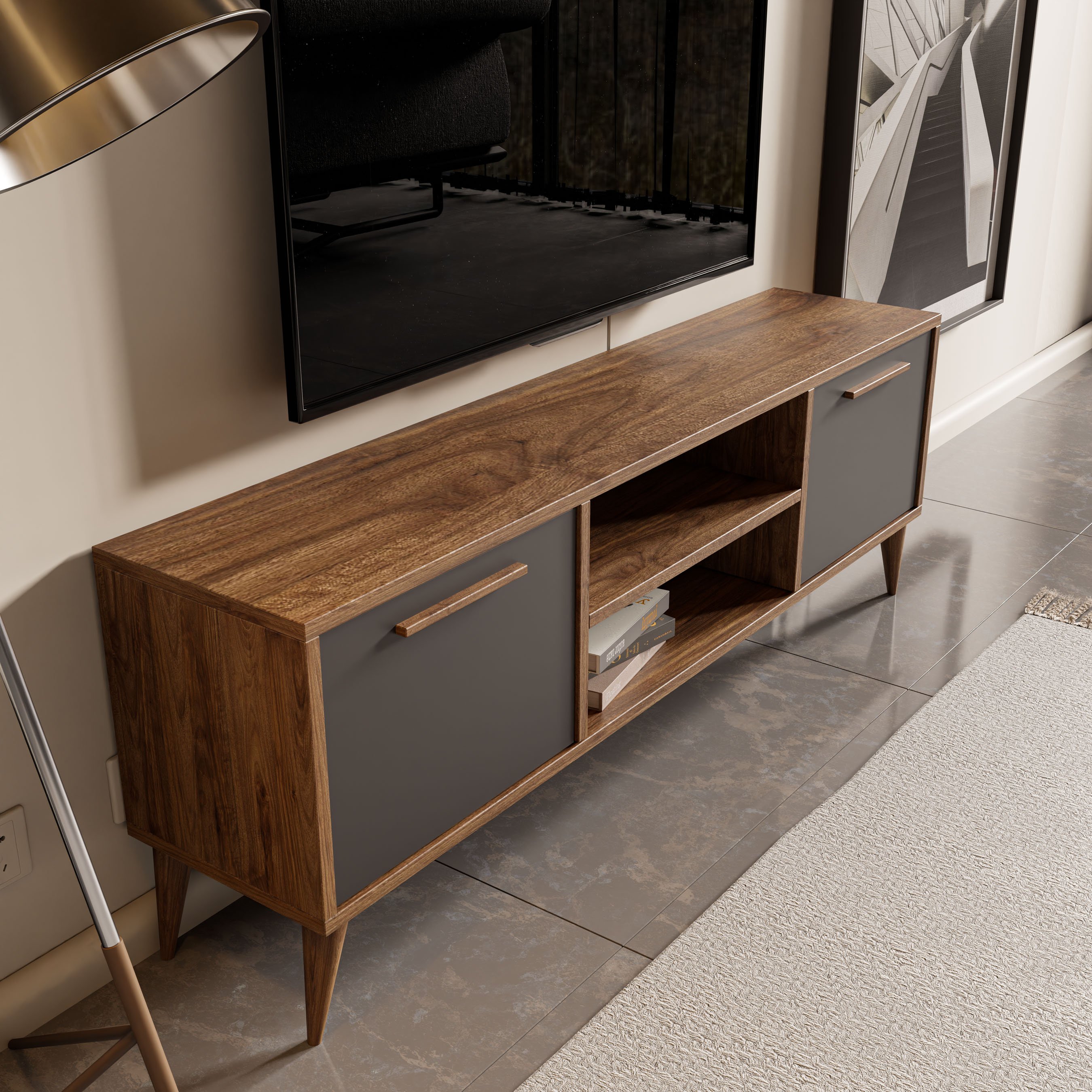 1118 Senfoni 138 Cm Tv Ünitesi Amalfi-Antrasit
