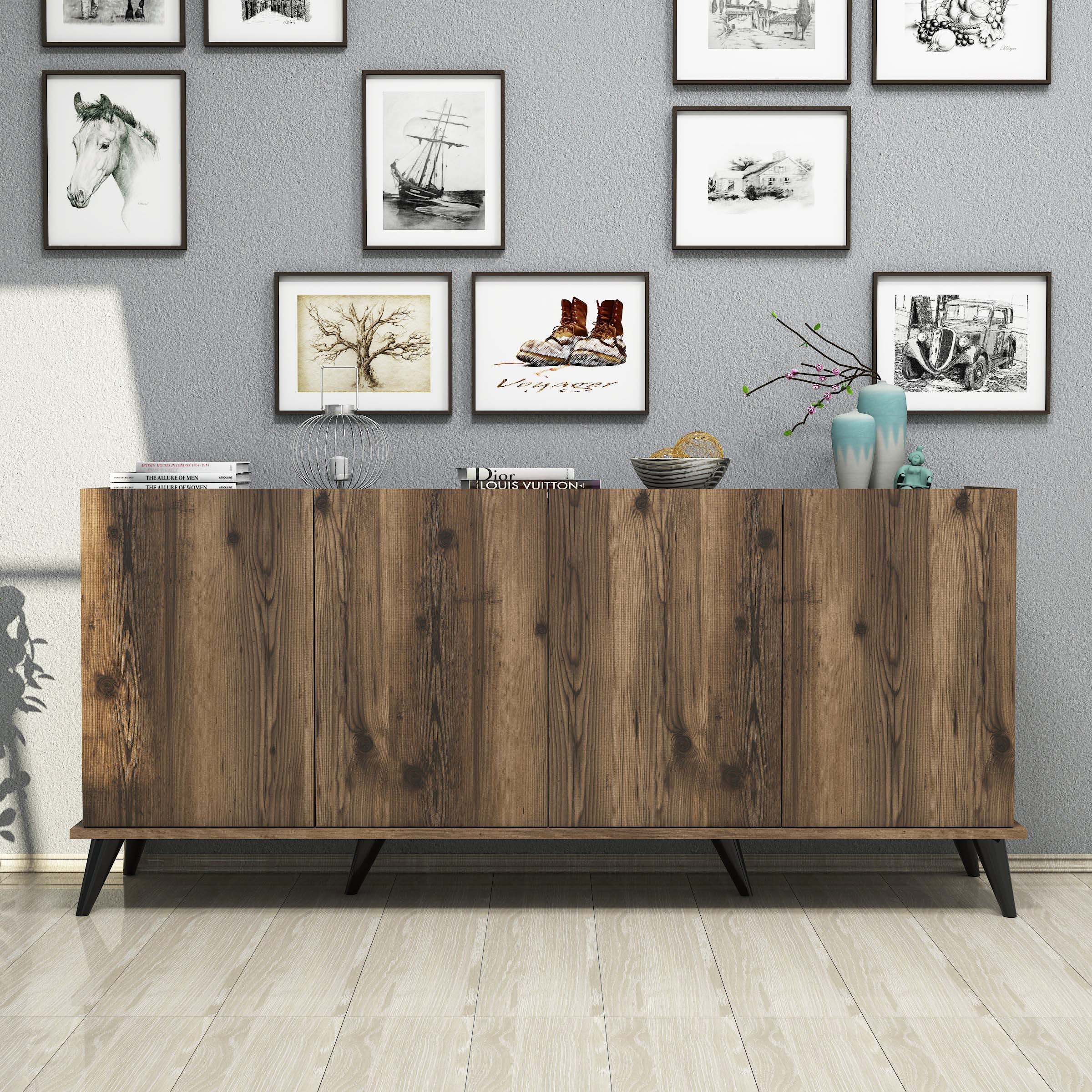 1604 Elegante 180 Cm Modern Konsol Lidya Bendir