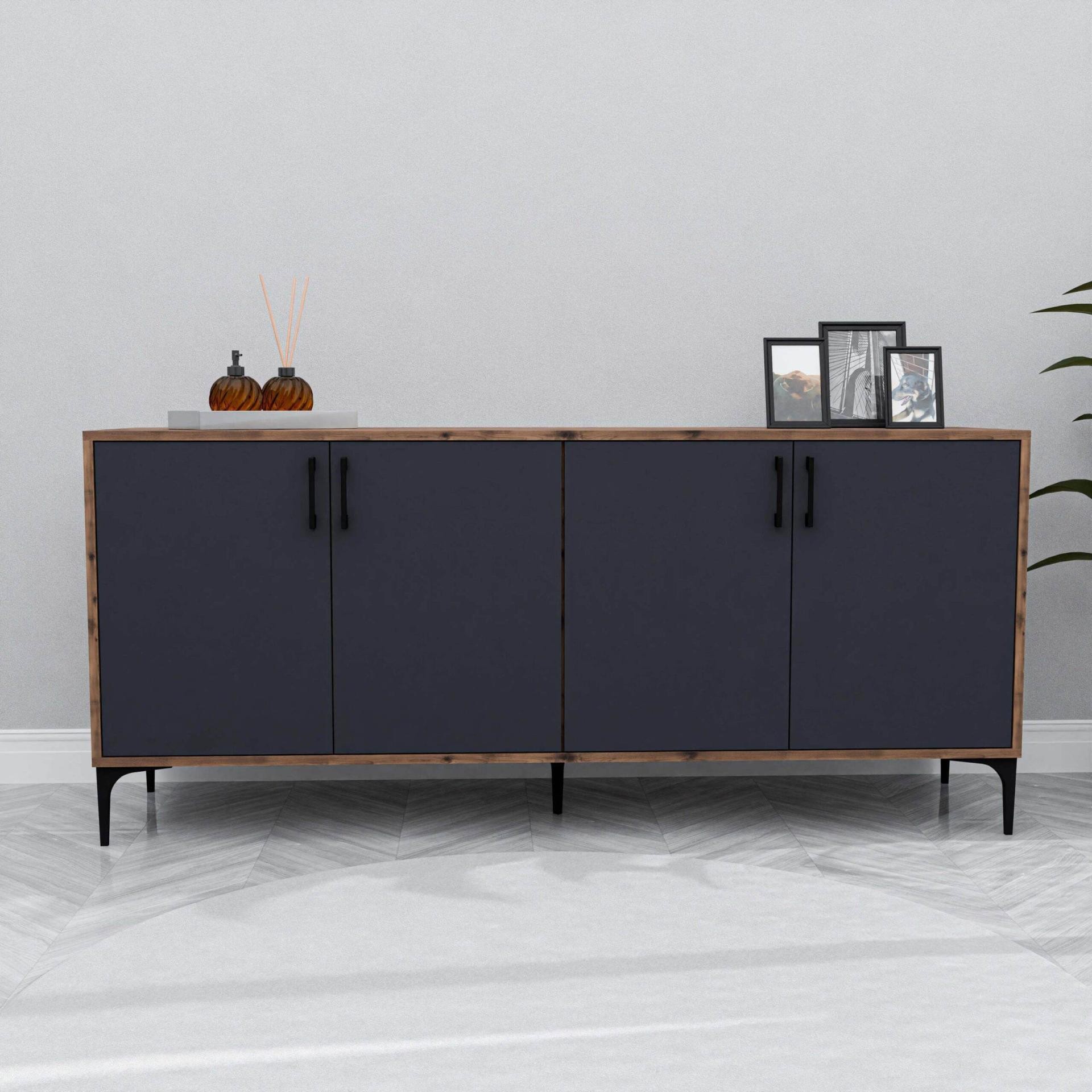 1662 Ares Modern Konsol 180 Cm Hat - Antrasit
