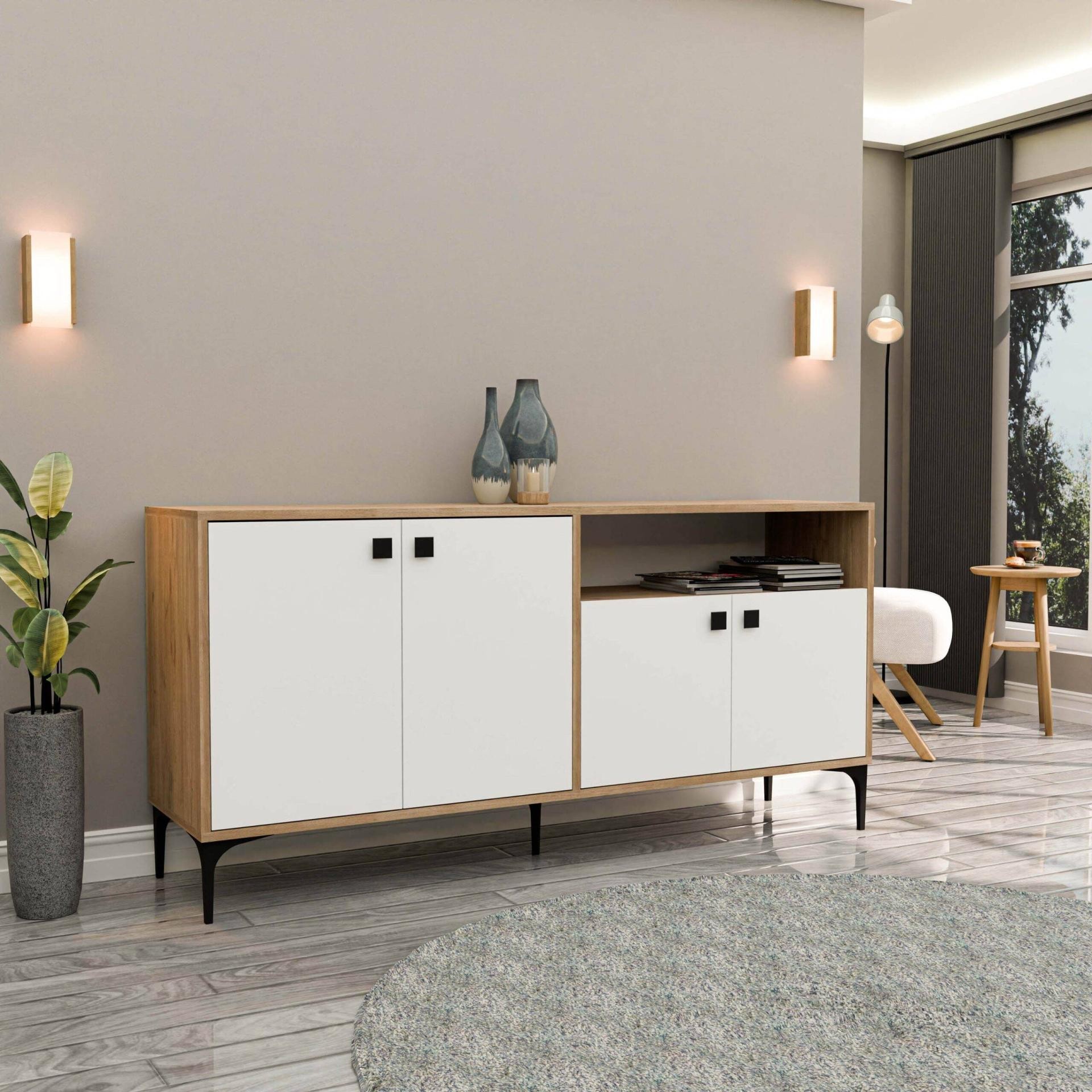 1648 ARTEMIS 160 LIK MODERN KONSOL SEPET-BEYAZ