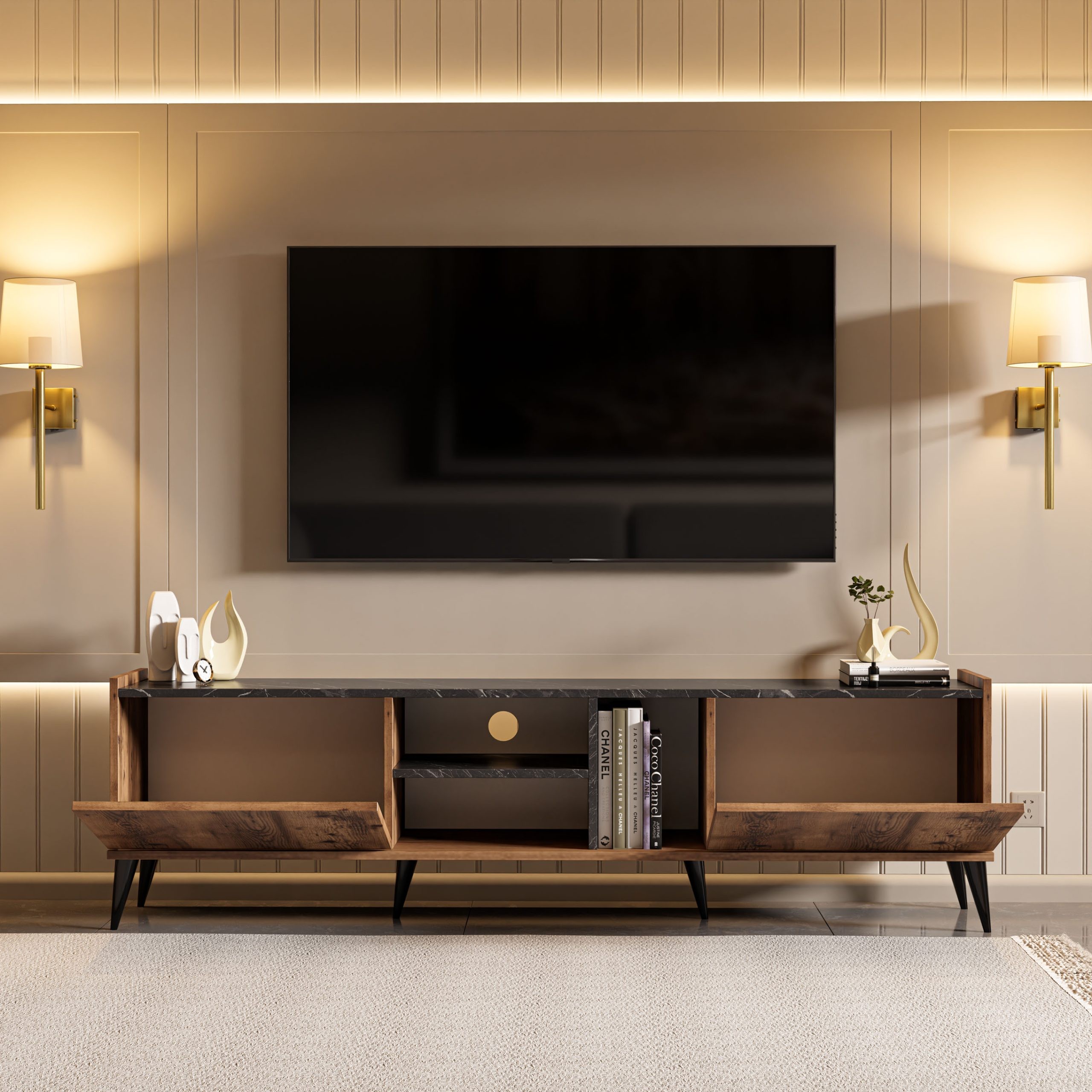 1330 ELEGANTE 180 CM TV ÜNİTESİ LİDYA BENDİR HGS.