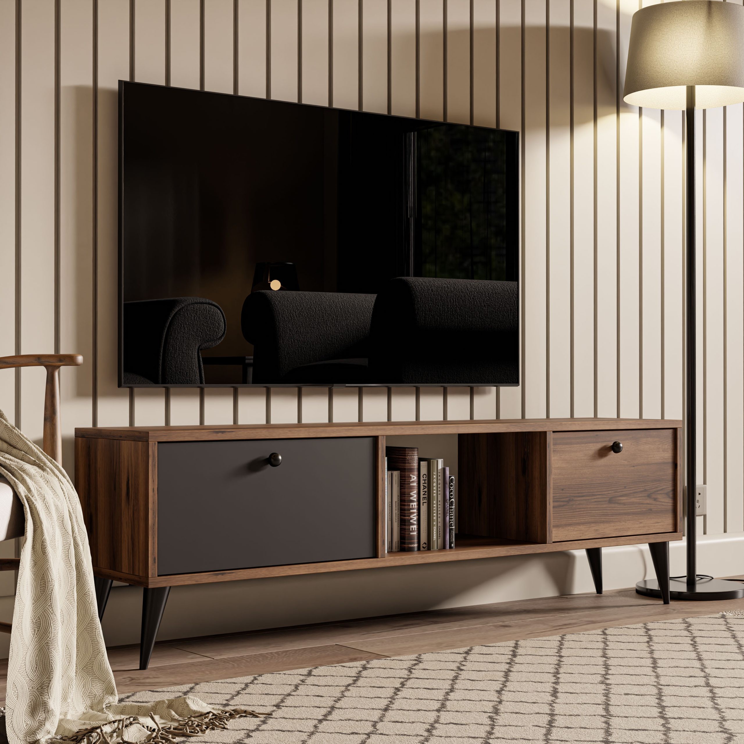 1214 SERENAT 138 CM TV ÜNİTESİ LİDYA ANTRASİT