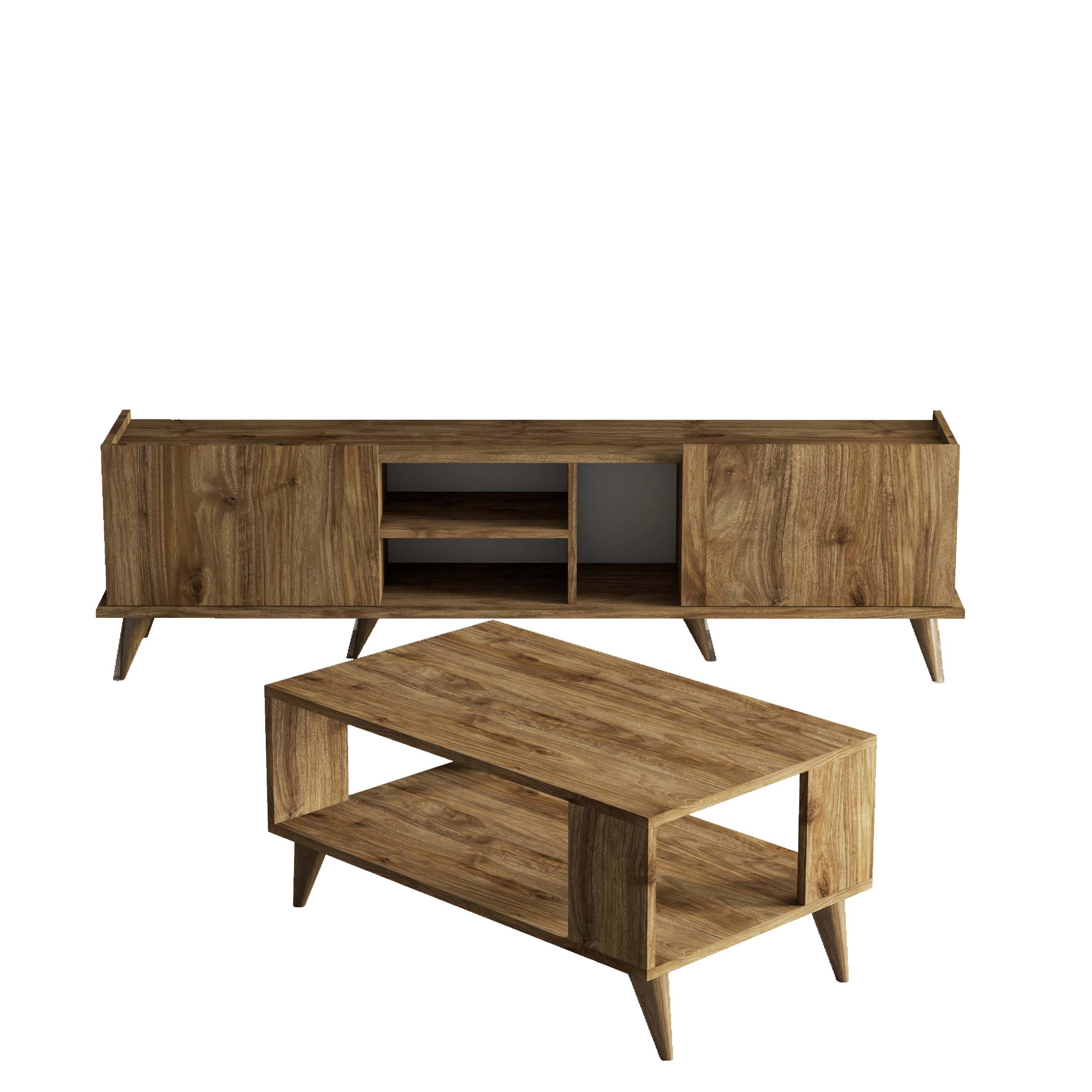 Set 1310-2022 Elegante 180 Cm Tv Ünitesi Ve City Orta Sehpa Takımı Amalfi