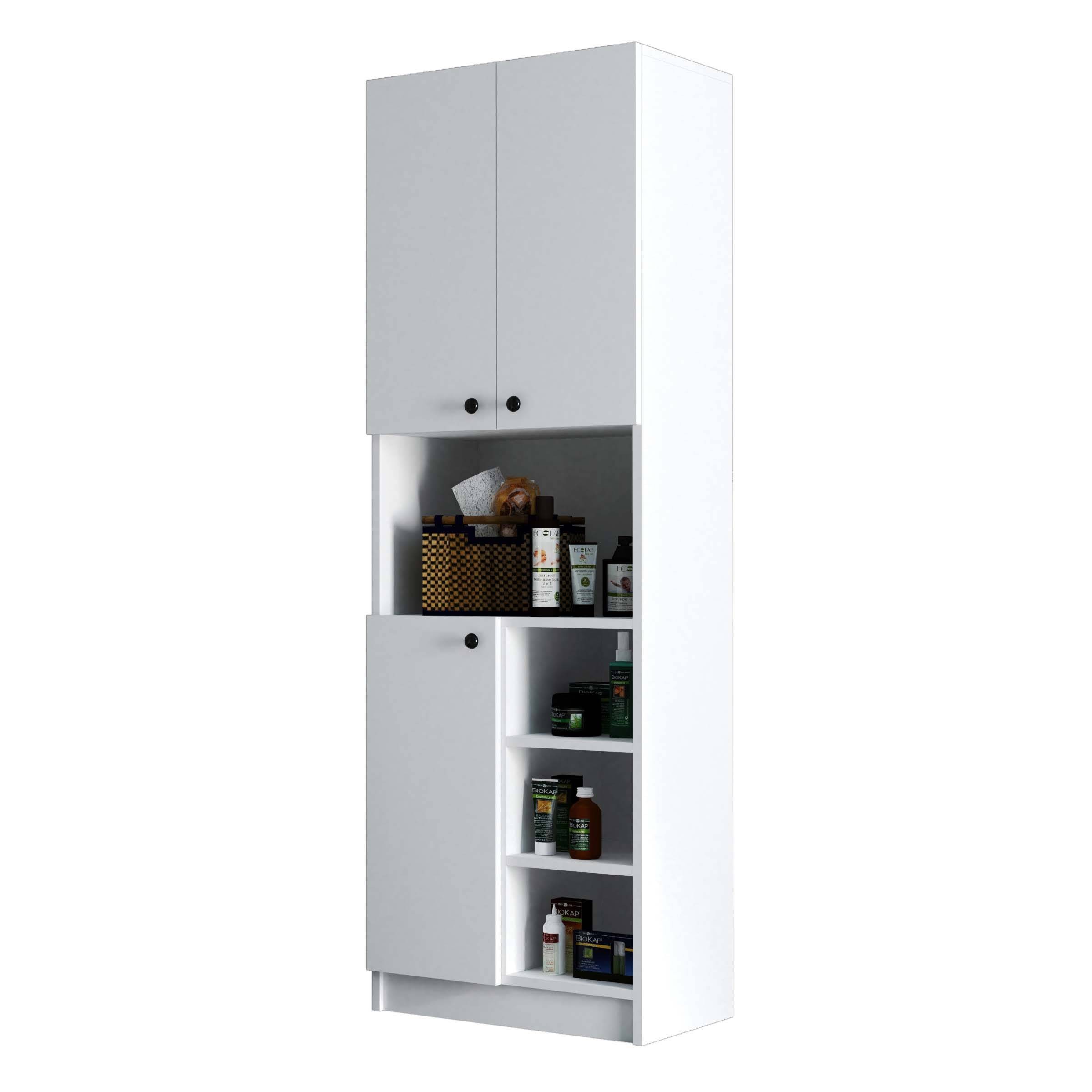 3000 ORDER 60x180 BANYO DOLABI ÇOK AMAÇLI DOLAP BEYAZ