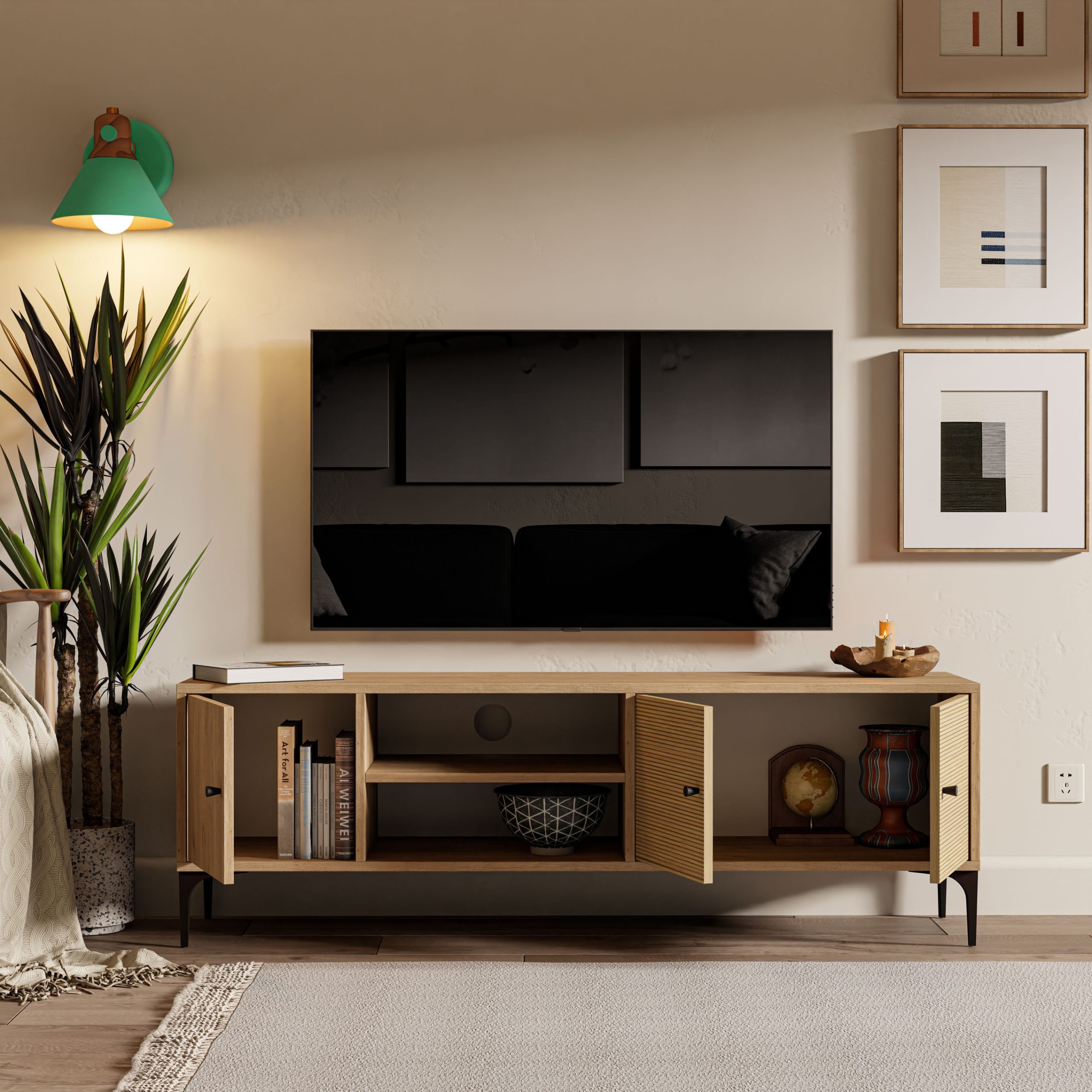 1272 Nest 150 Cm Tv Ünitesi Sepet-Yunus
