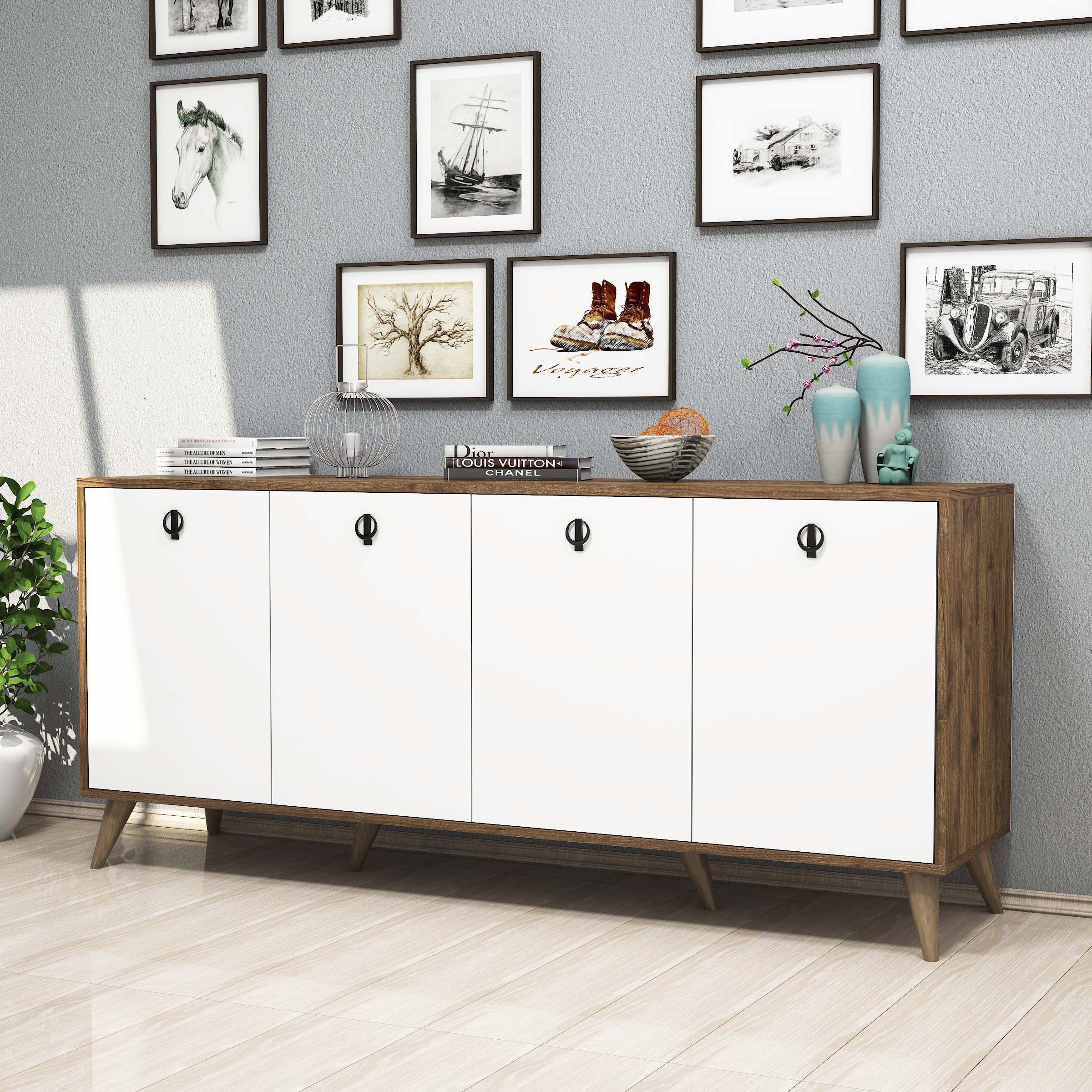 1612 Elite 180 Cm Modern Konsol Amalfi-Beyaz