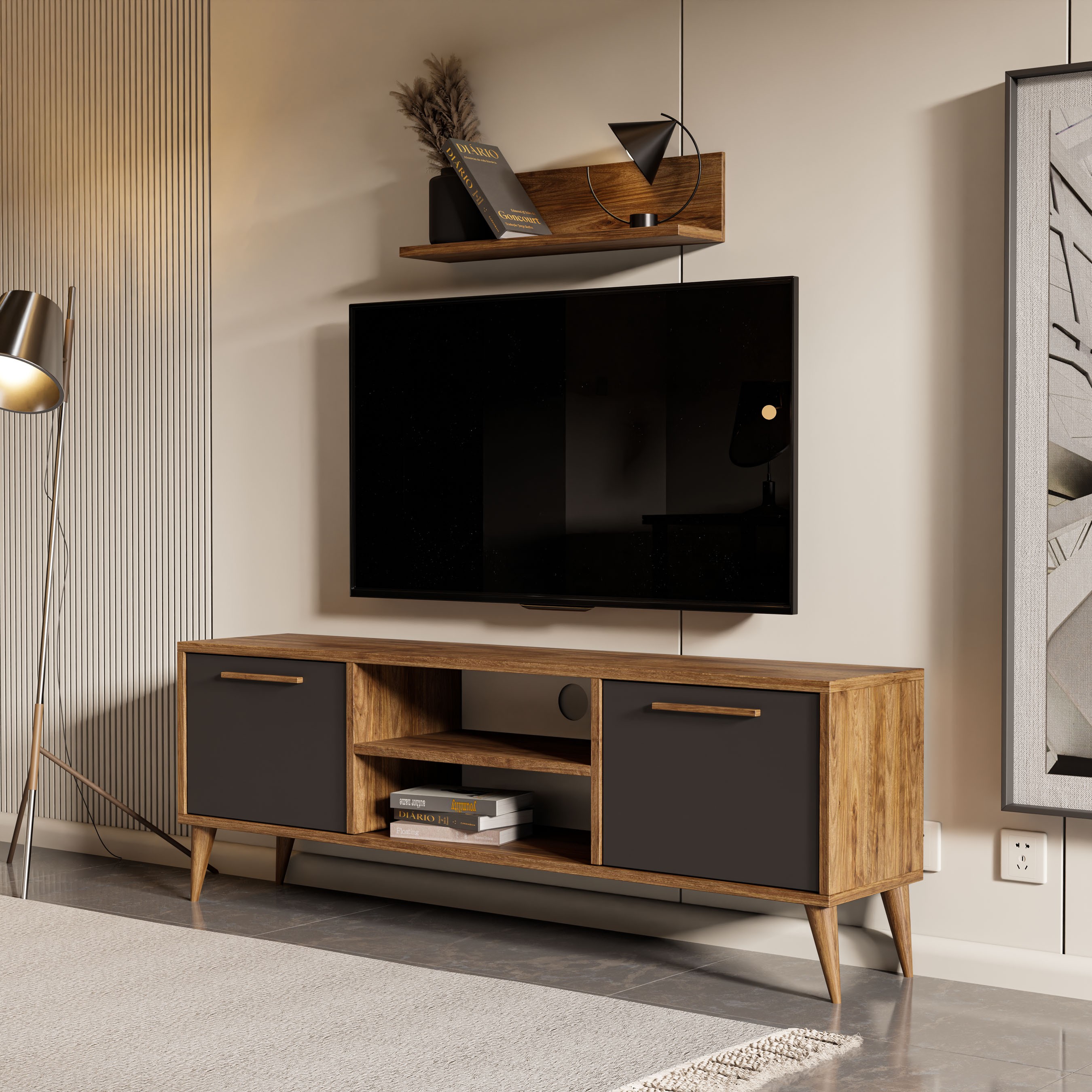 1118 Senfoni 138 Cm Tv Ünitesi Amalfi-Antrasit