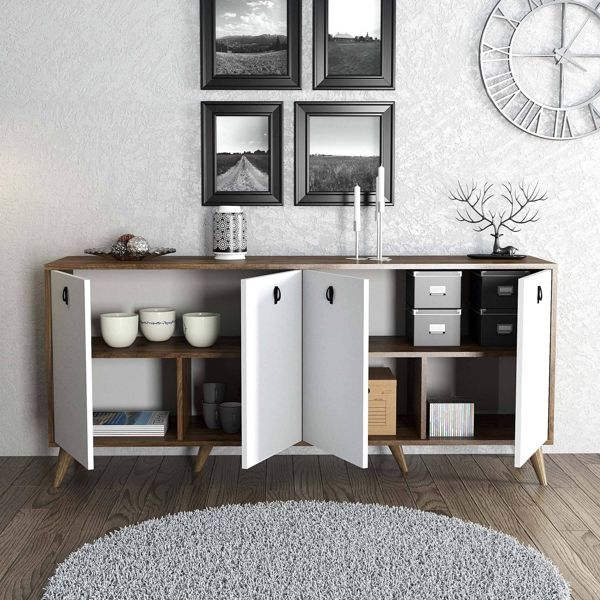 1612 Elite 180 Cm Modern Konsol Amalfi-Beyaz