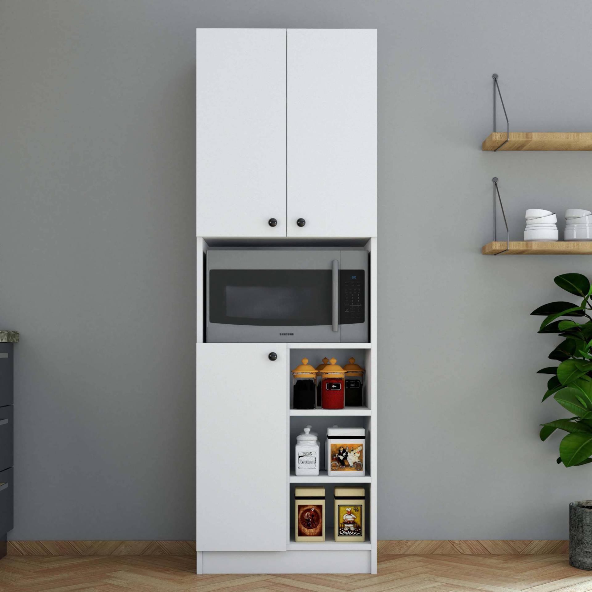 3002 Order 3 Kapaklı Çok Amaçlı Dolap Beyaz Renk