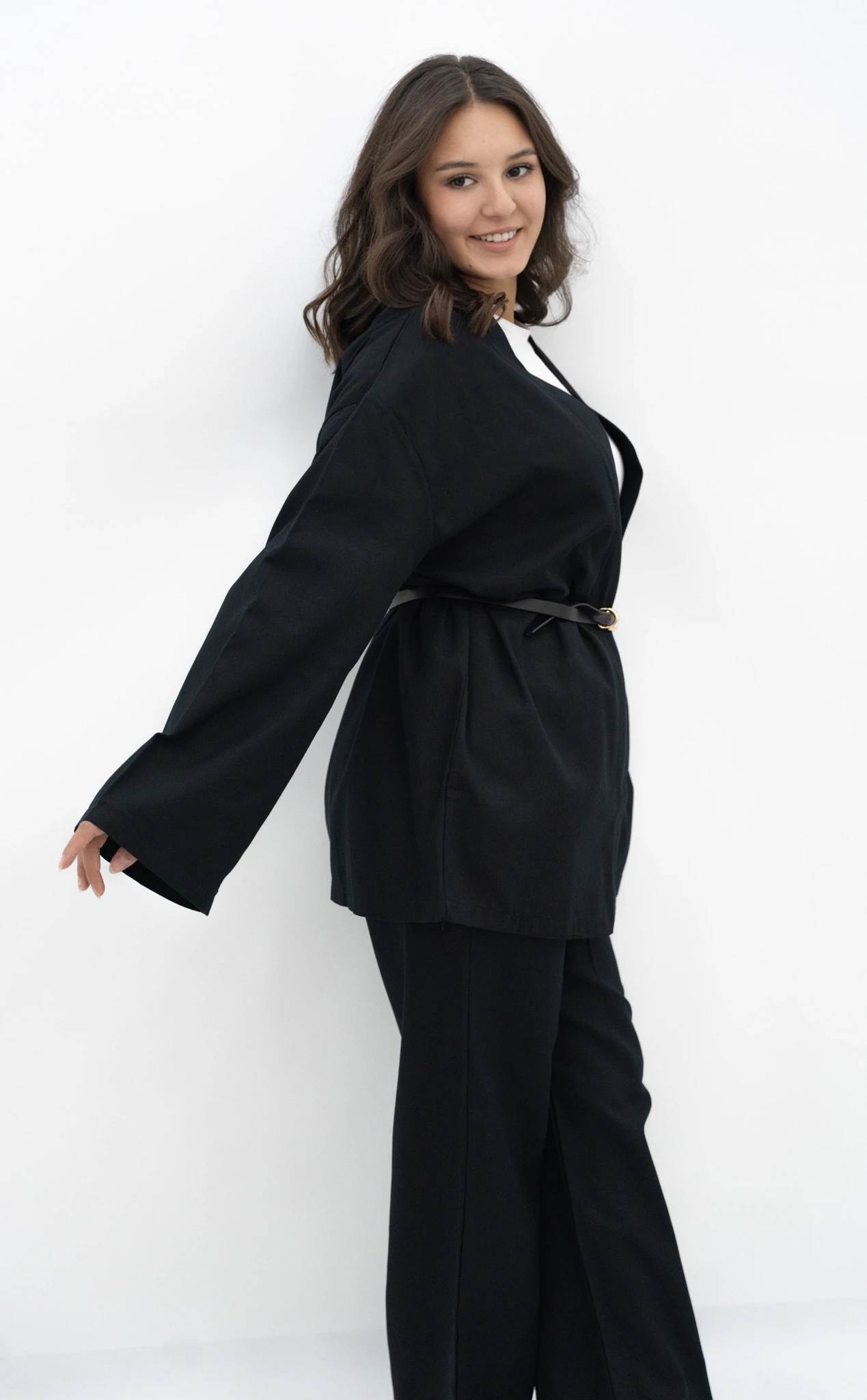 Kemerli Kimono Takım