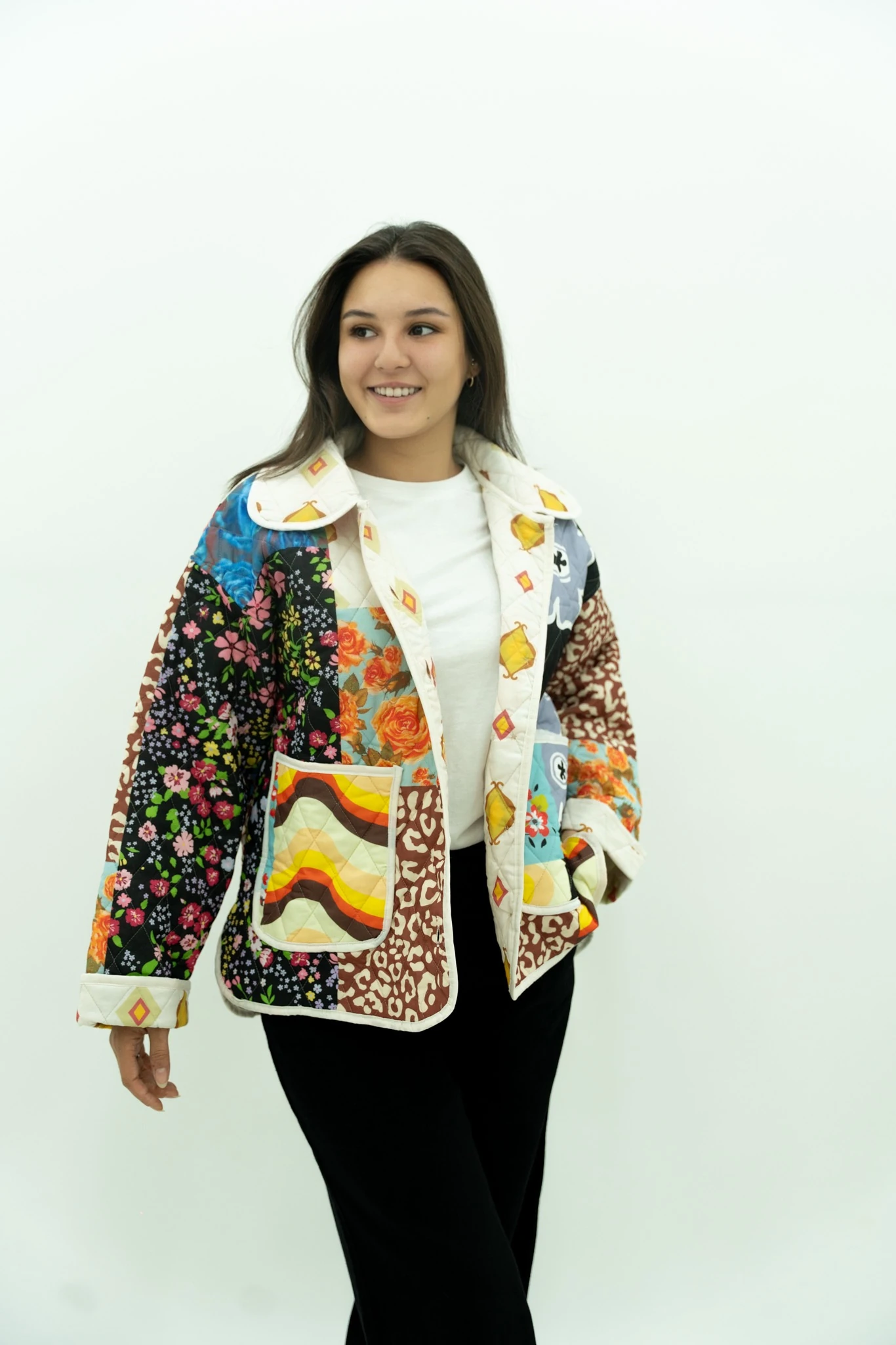 Yakalı Kapitone Ceket