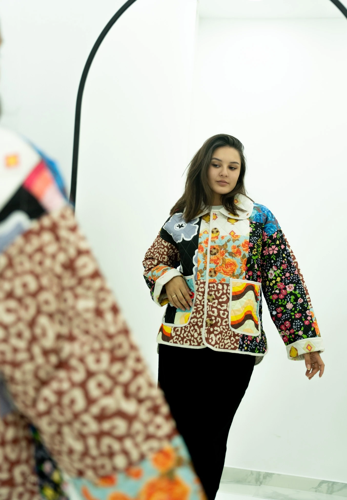 Yakalı Kapitone Ceket