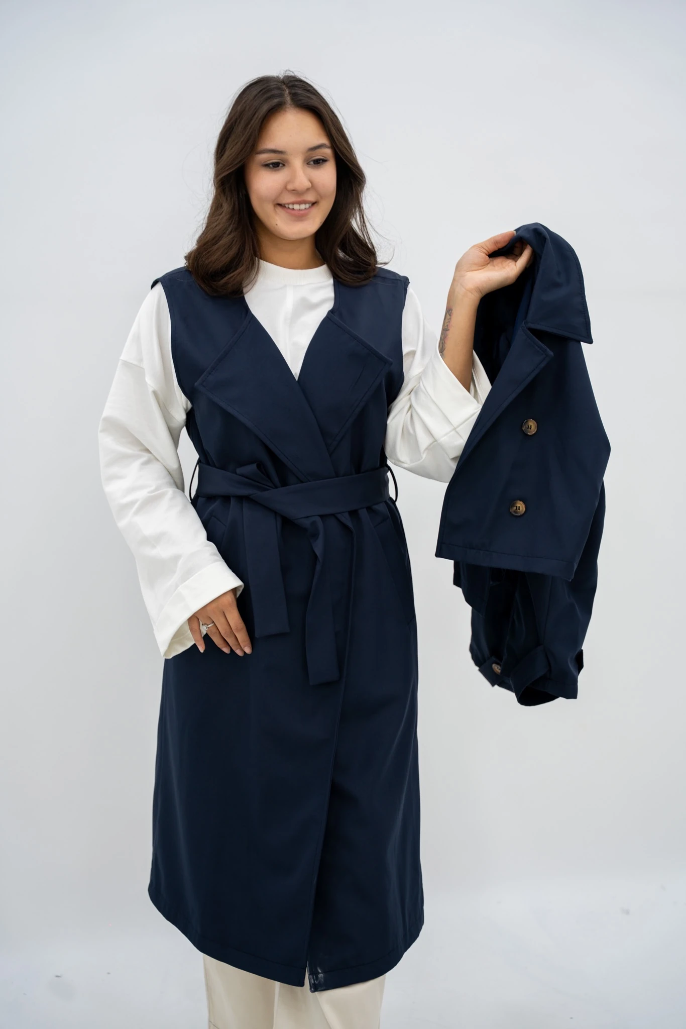 Kruvaze Takım Trençkot