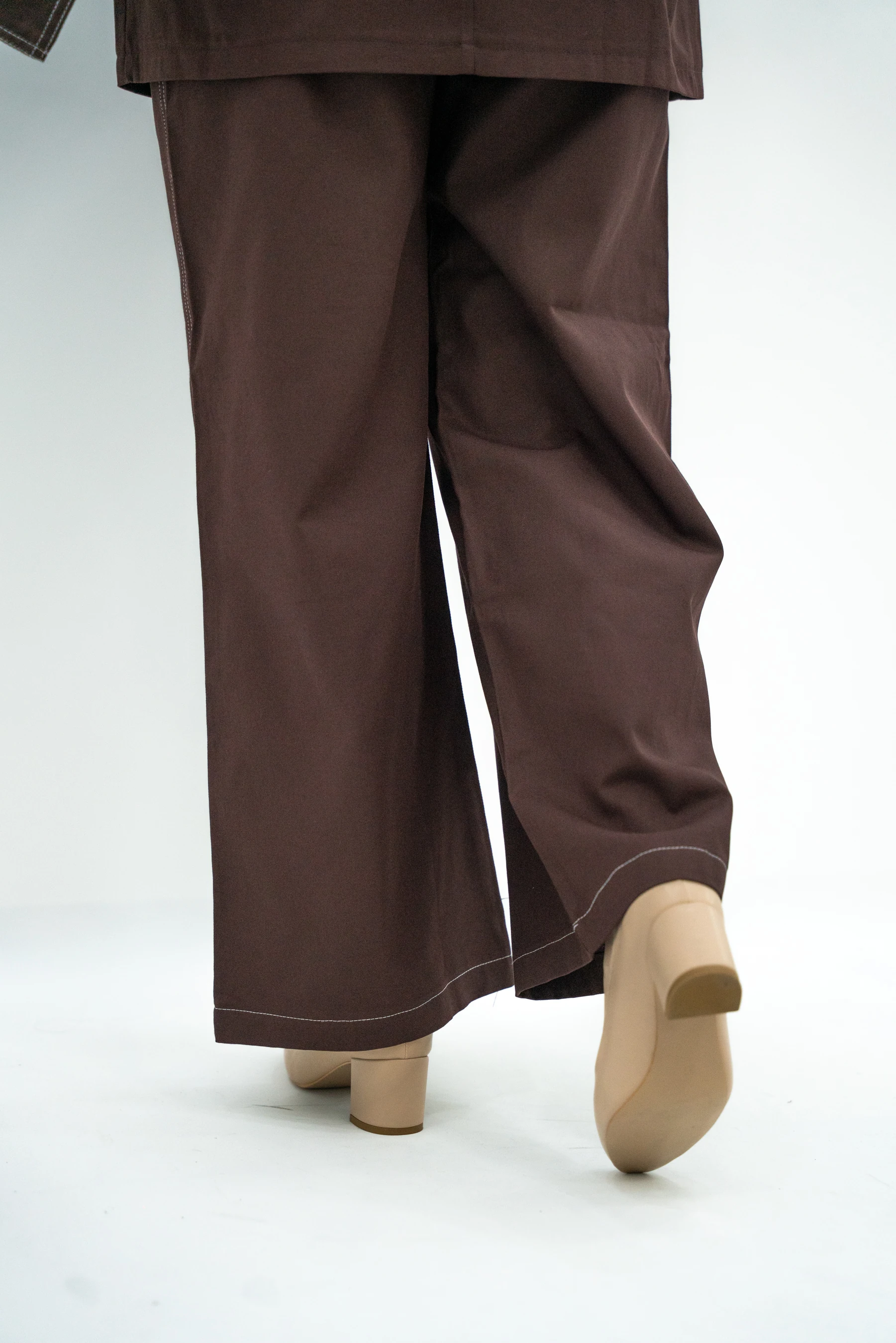 Bağlama Detaylı Fermuarlı Kot Takım 