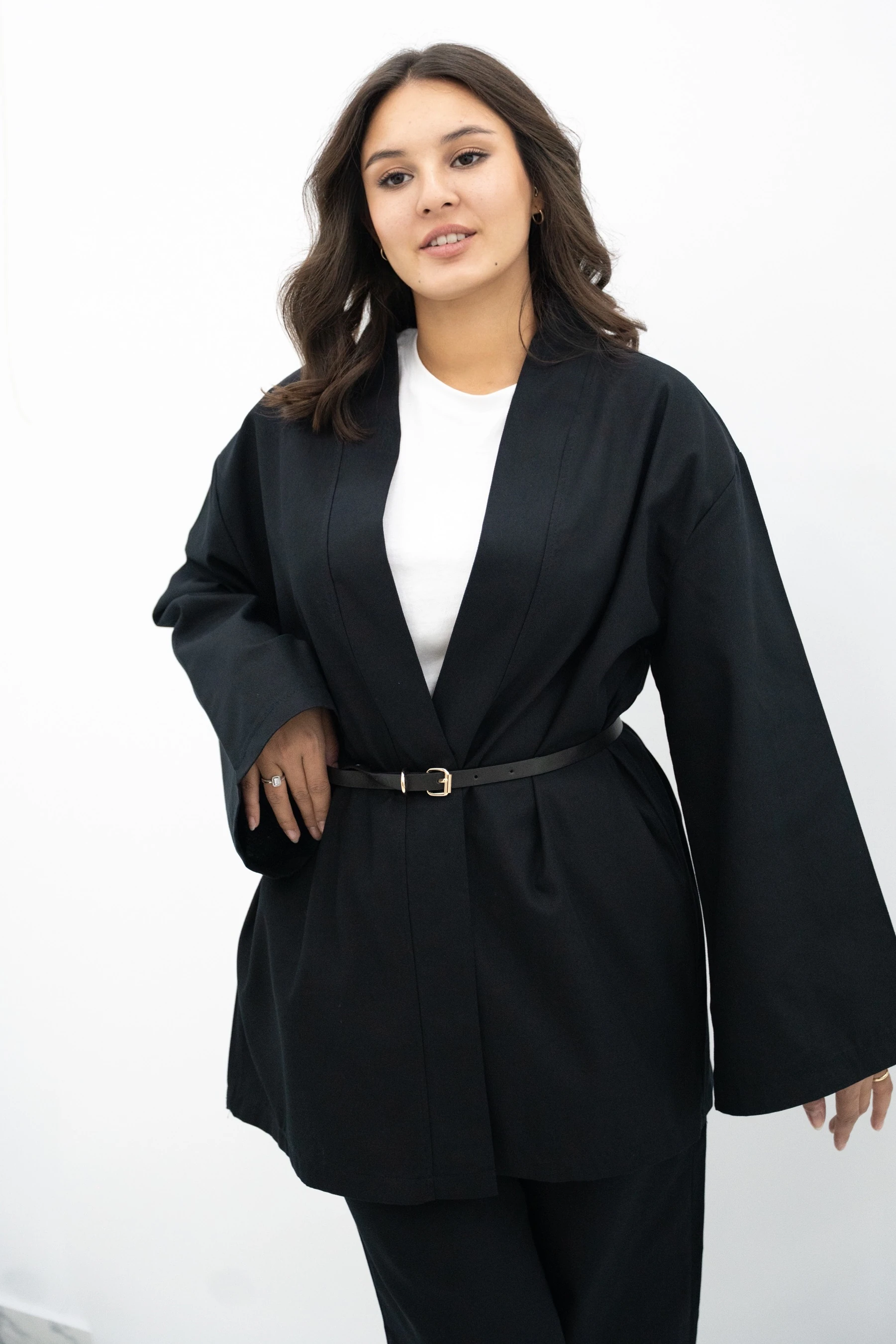 Kemerli Kimono Takım